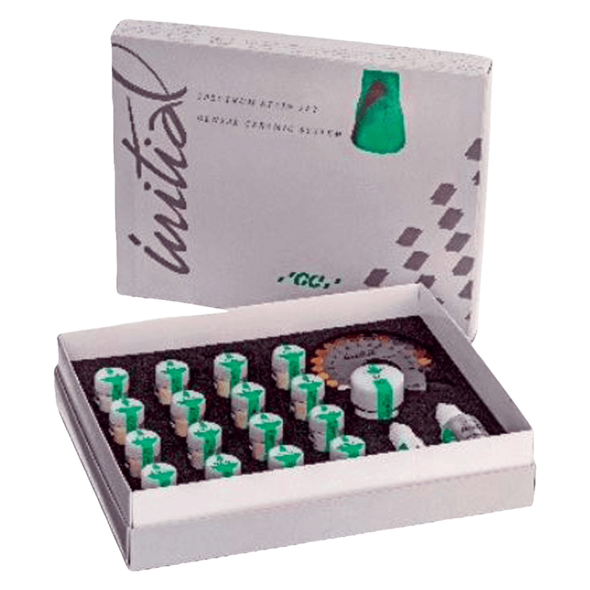 GC Initial Spectrum Glaze Powder, 10 g, for Zr/Ti and InVivo/InSitu Restorations - GC America - Initial AL Zr Ti INvivo/INsitu Glaze Past - Image 1