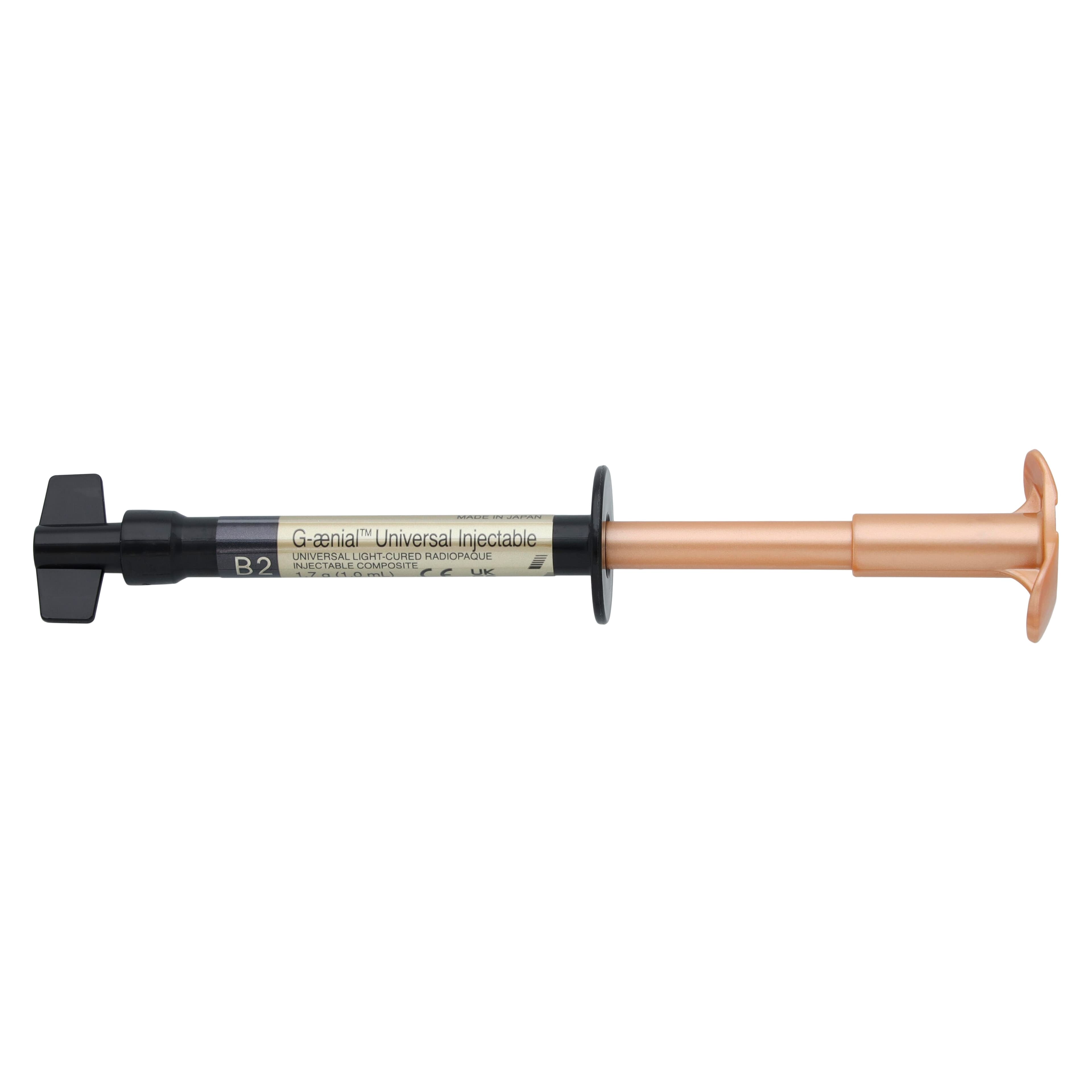G-aenial Universal Injectable Composite Syringe, Shade B2, 1.7 g (1.0 mL) per Syringe, 2 Syringes/Pack, 012370 thumbnail 2