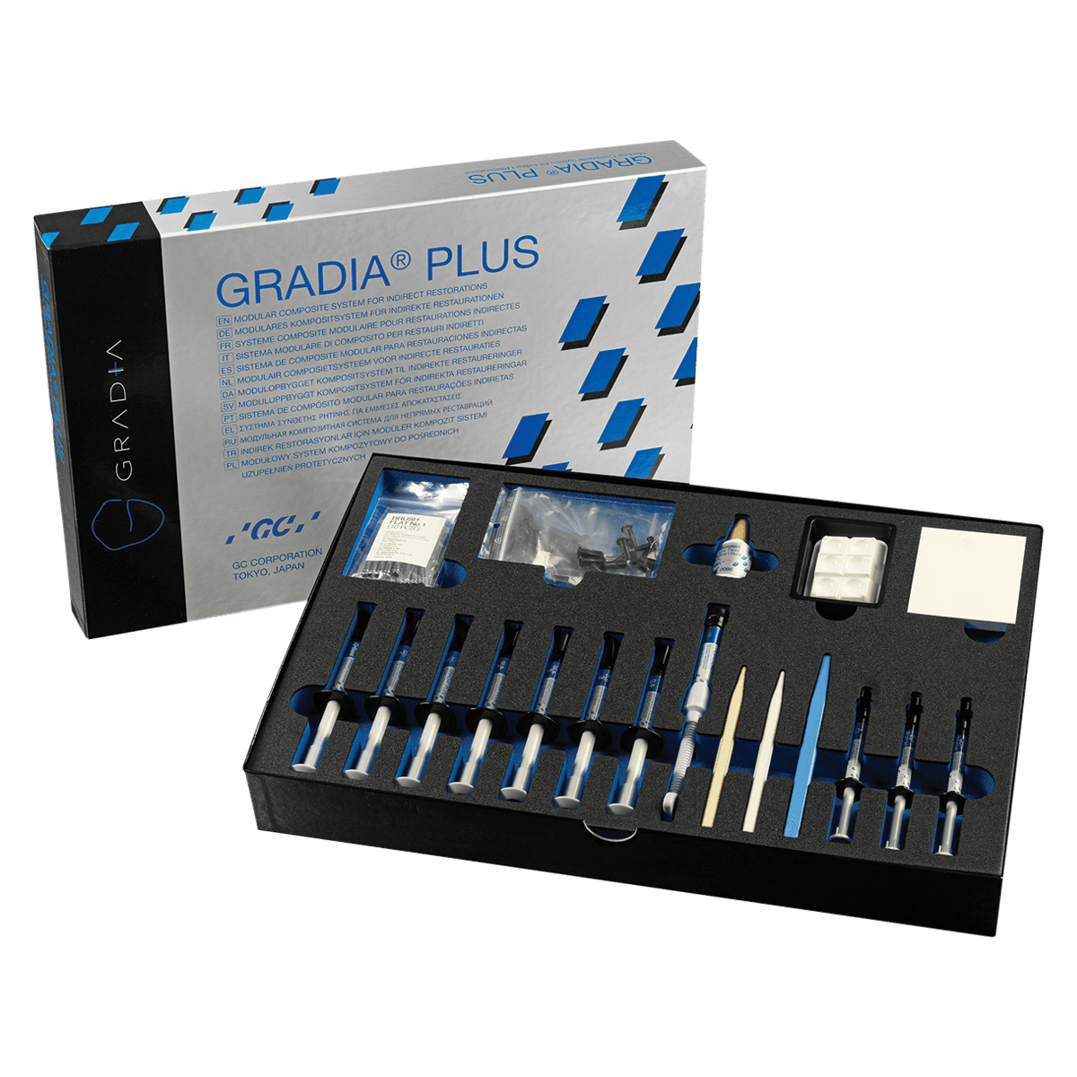 GC America GRADIA PLUS Modular Composite System, Gum Shades Set (901051) - Gum Shades Set 901051 - Image 1