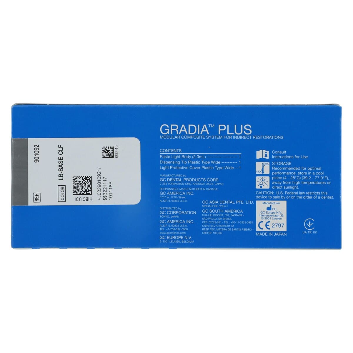 GRADIA PLUS Paste LB-Base CLF, 2 mL Syringe, 901092 thumbnail 10