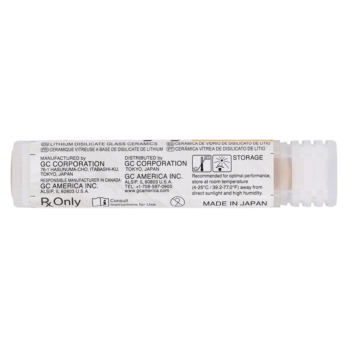 GC Initial LiSi Press Lithium Disilicate Ingot, Shade LT-B3, 3g, 5/Pk thumbnail 4
