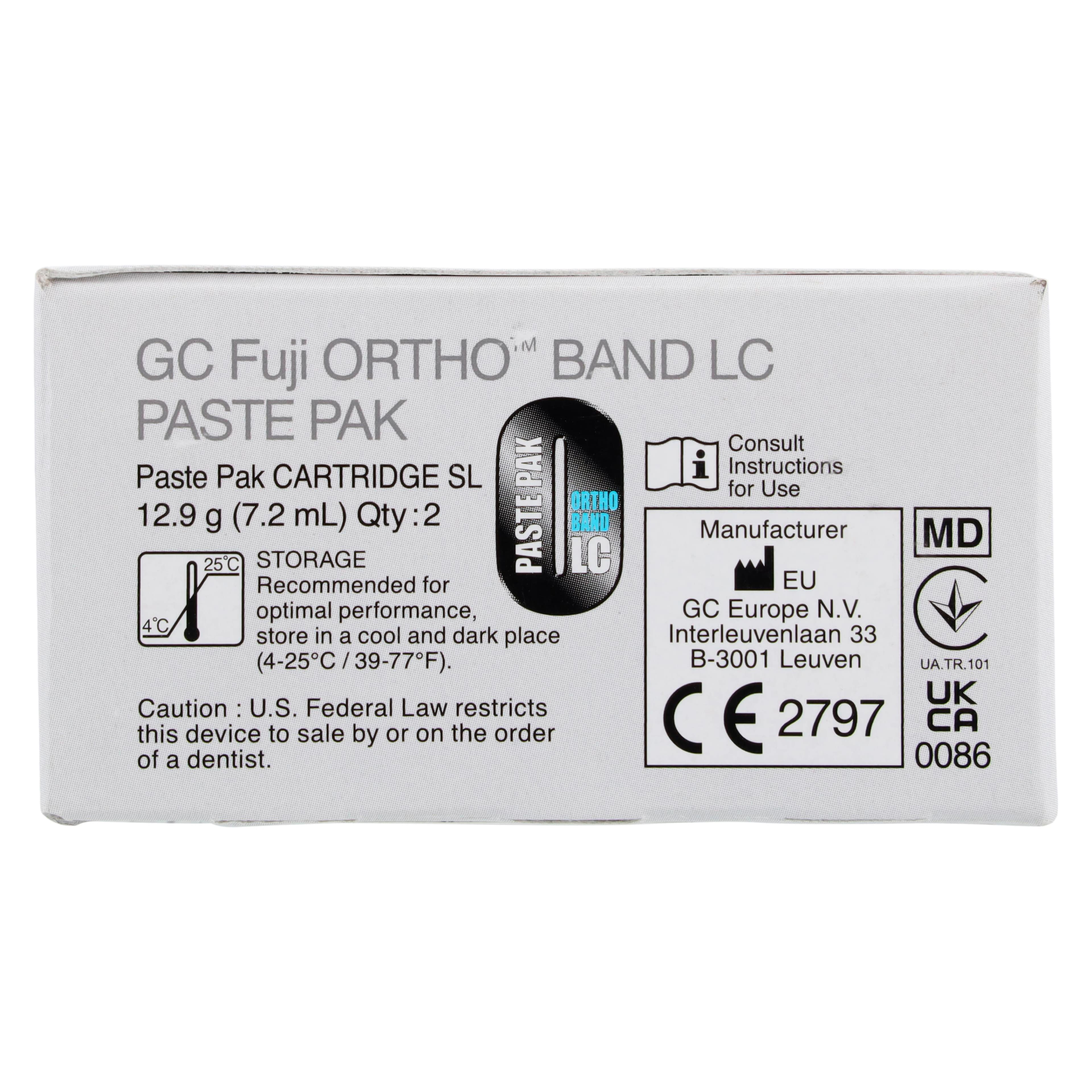 GC Fuji Ortho Band LC Automix SL Paste Pak, Light-Cured Resin-Reinforced Glass Ionomer Orthodontic Band Adhesive, 2 x 7.2 mL Cartridges, 013573 thumbnail 5