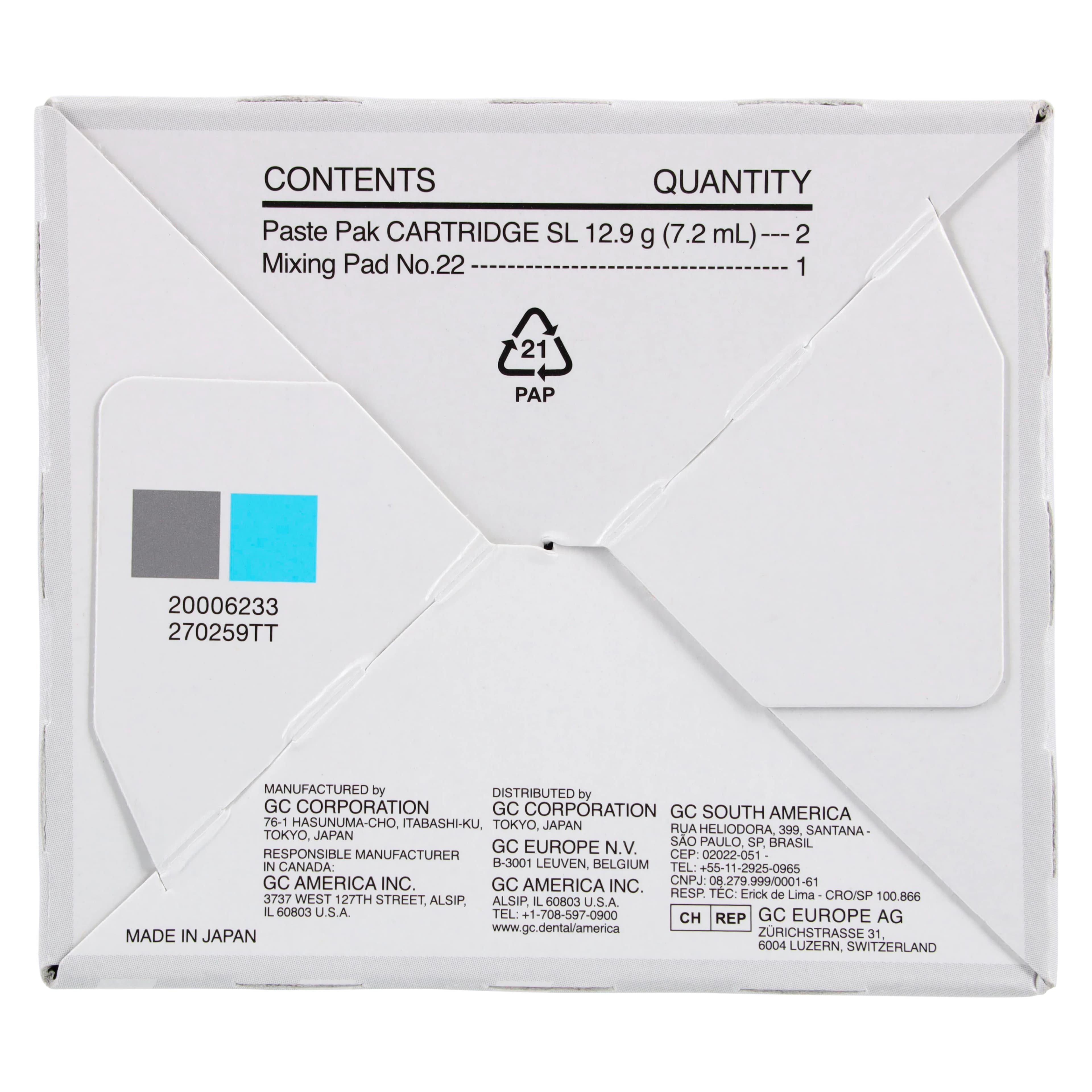 GC Fuji Ortho Band LC Automix SL Paste Pak, Light-Cured Resin-Reinforced Glass Ionomer Orthodontic Band Adhesive, 2 x 7.2 mL Cartridges, 013573 thumbnail 7
