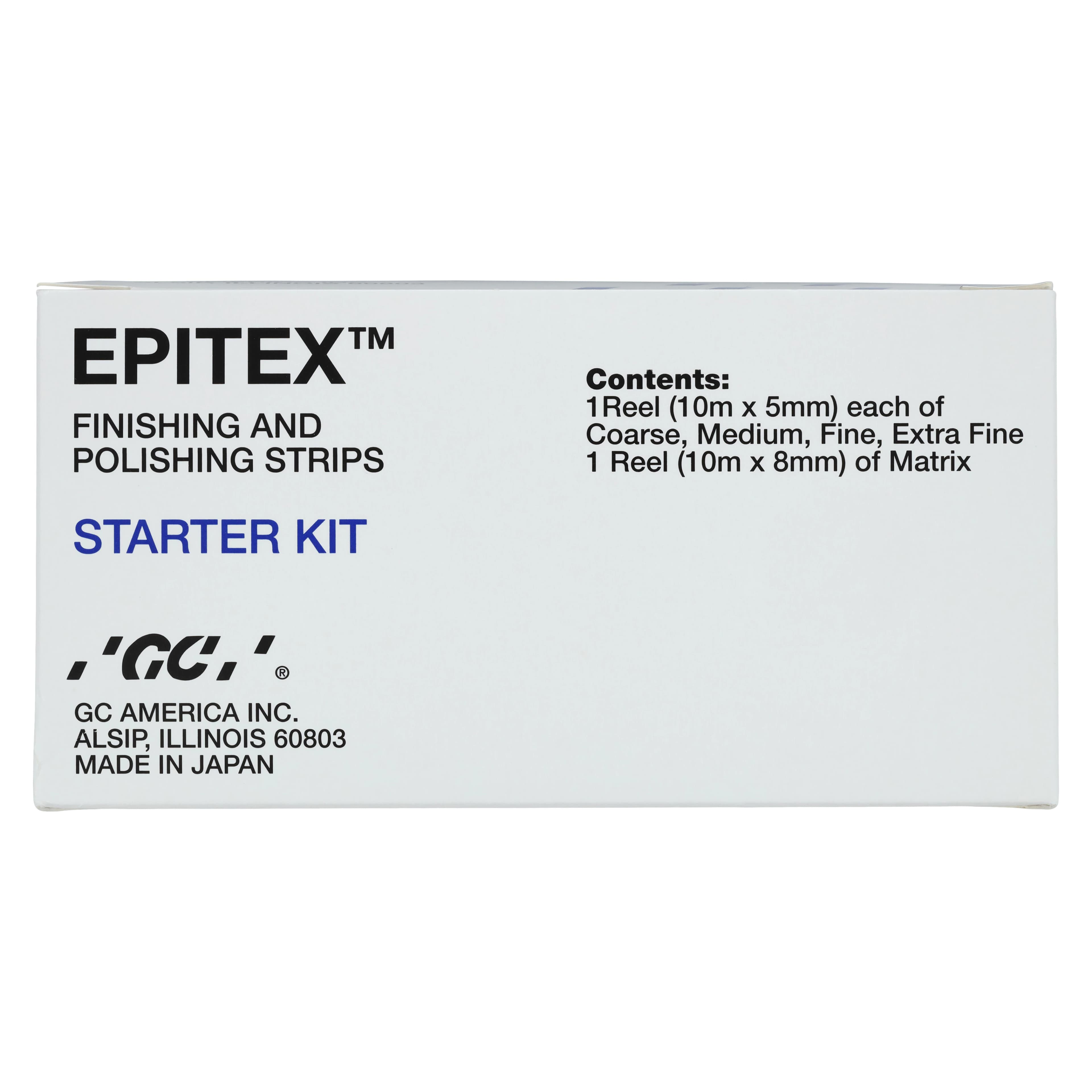 Epitex Finishing and Polishing Strips Starter Kit, 4 Grits (Coarse, Medium, Fine, Extra Fine) + Clear Matrix, 10 m Reels, 473005 thumbnail 9
