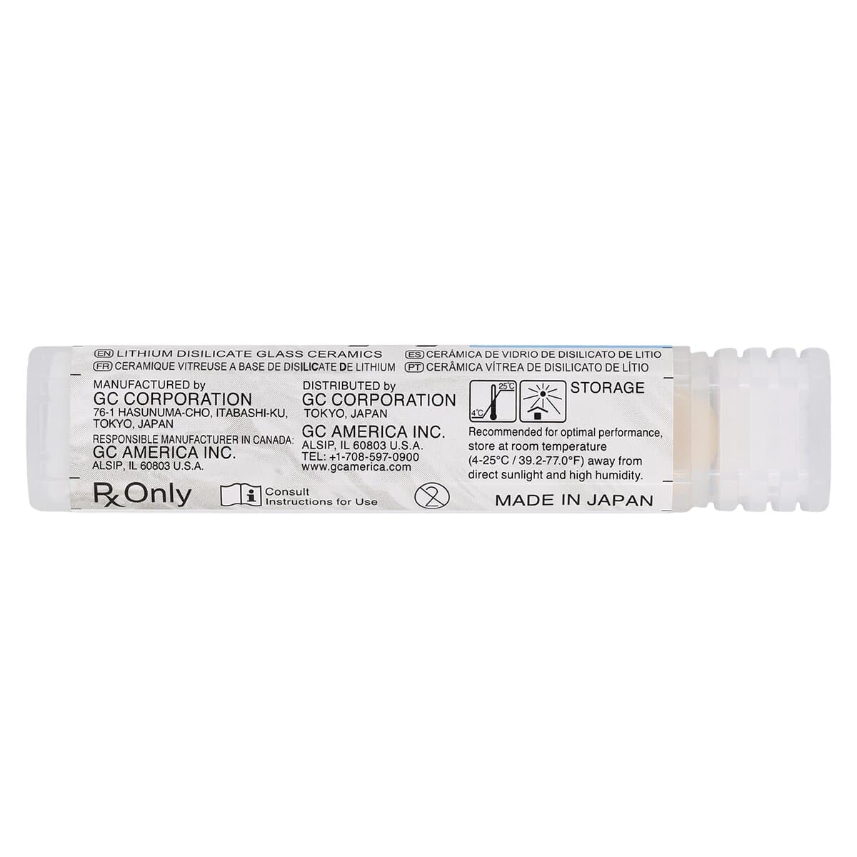 GC Initial LiSi Press Lithium Disilicate Pressable Ceramic Ingot, Shade HT-BLE+, 3g, 5/Pk thumbnail 4