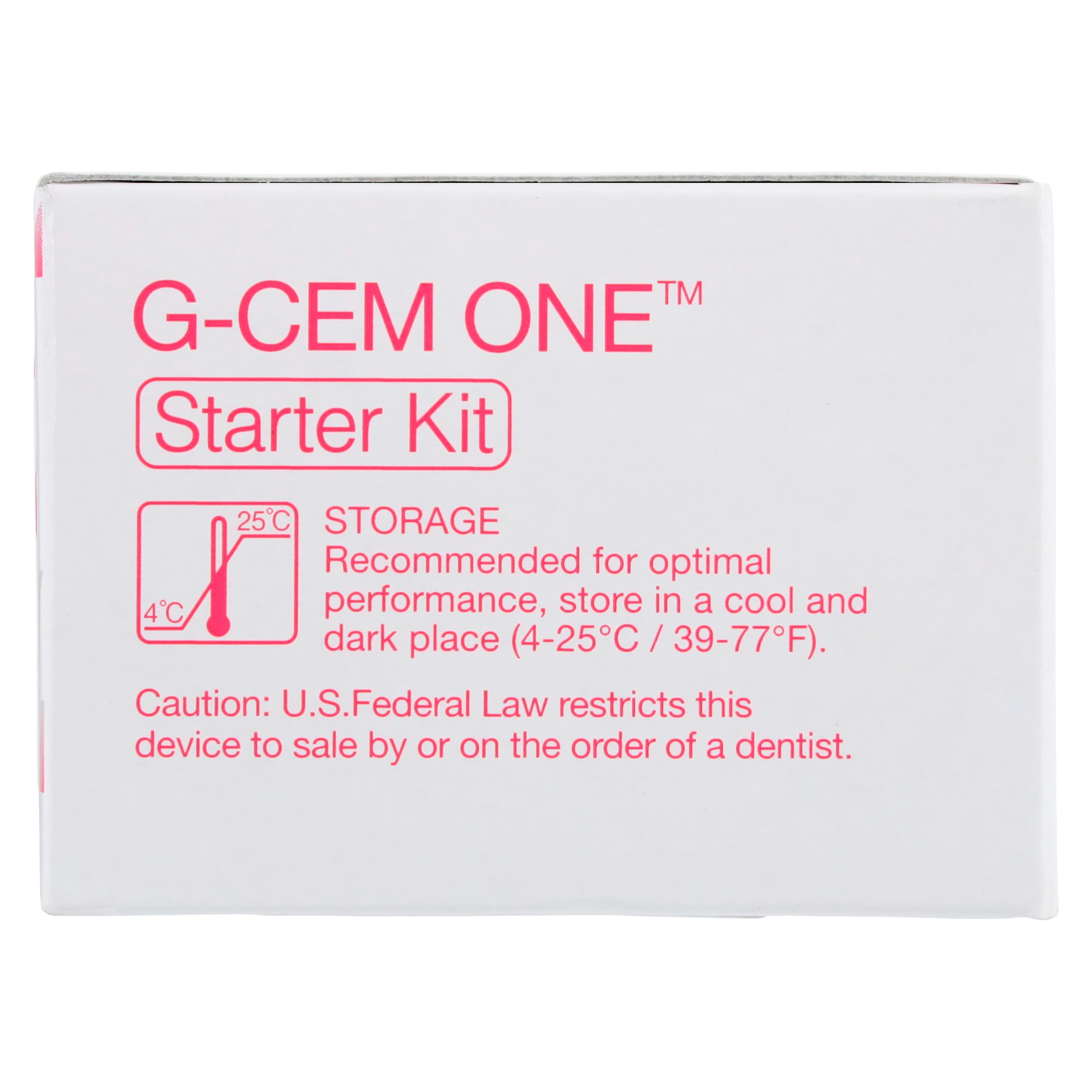 G-CEM ONE Self-Adhesive Resin Cement Starter Kit, Shade A2, 4.6g Syringe, 8 Regular & 2 Endo Automix Tips, 1.5mL Adhesive Enhancing Primer, 013670 thumbnail 10