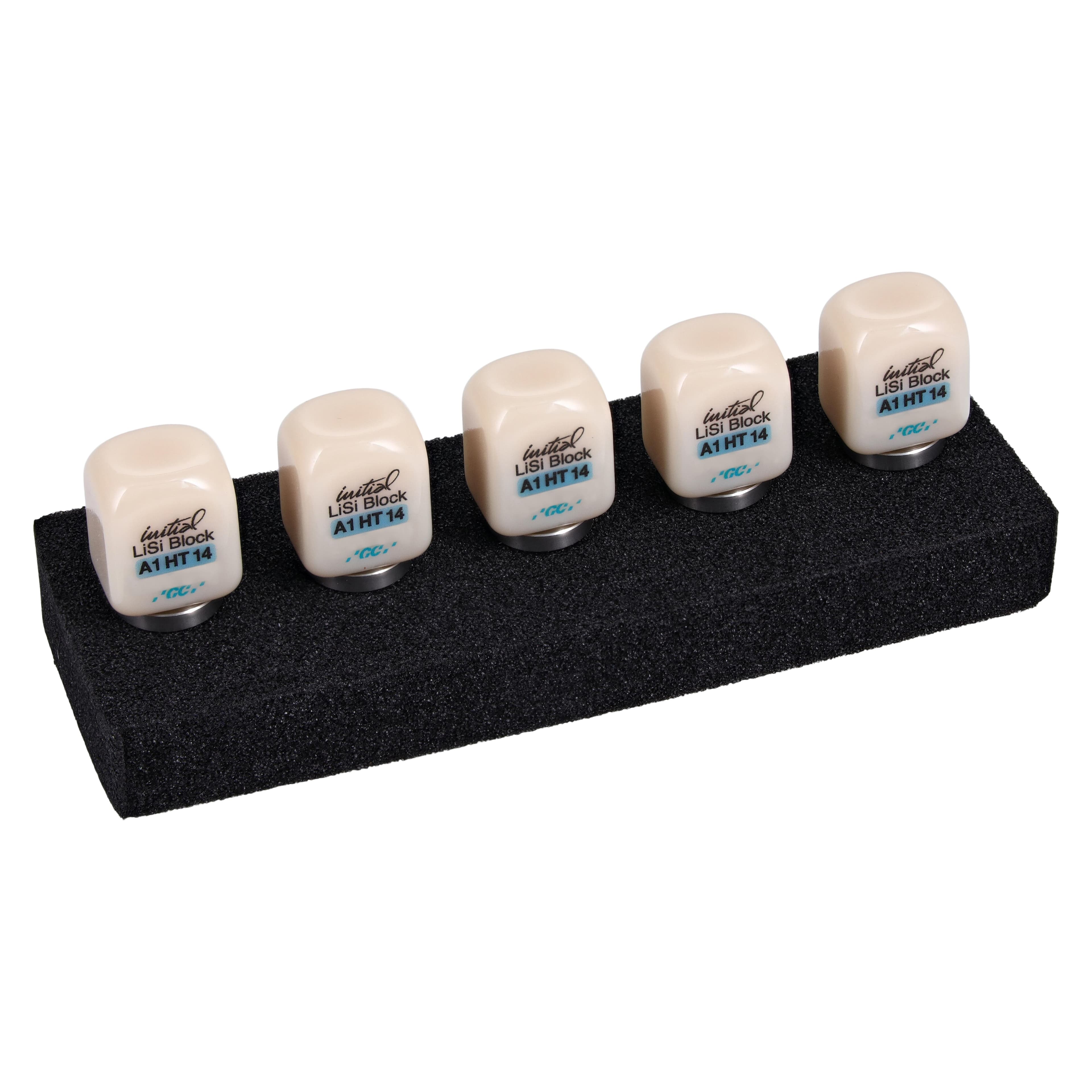 GC Initial LiSi Block 14 for CEREC, High Translucency, Shade A1, 5/Pack, 012927 thumbnail 3