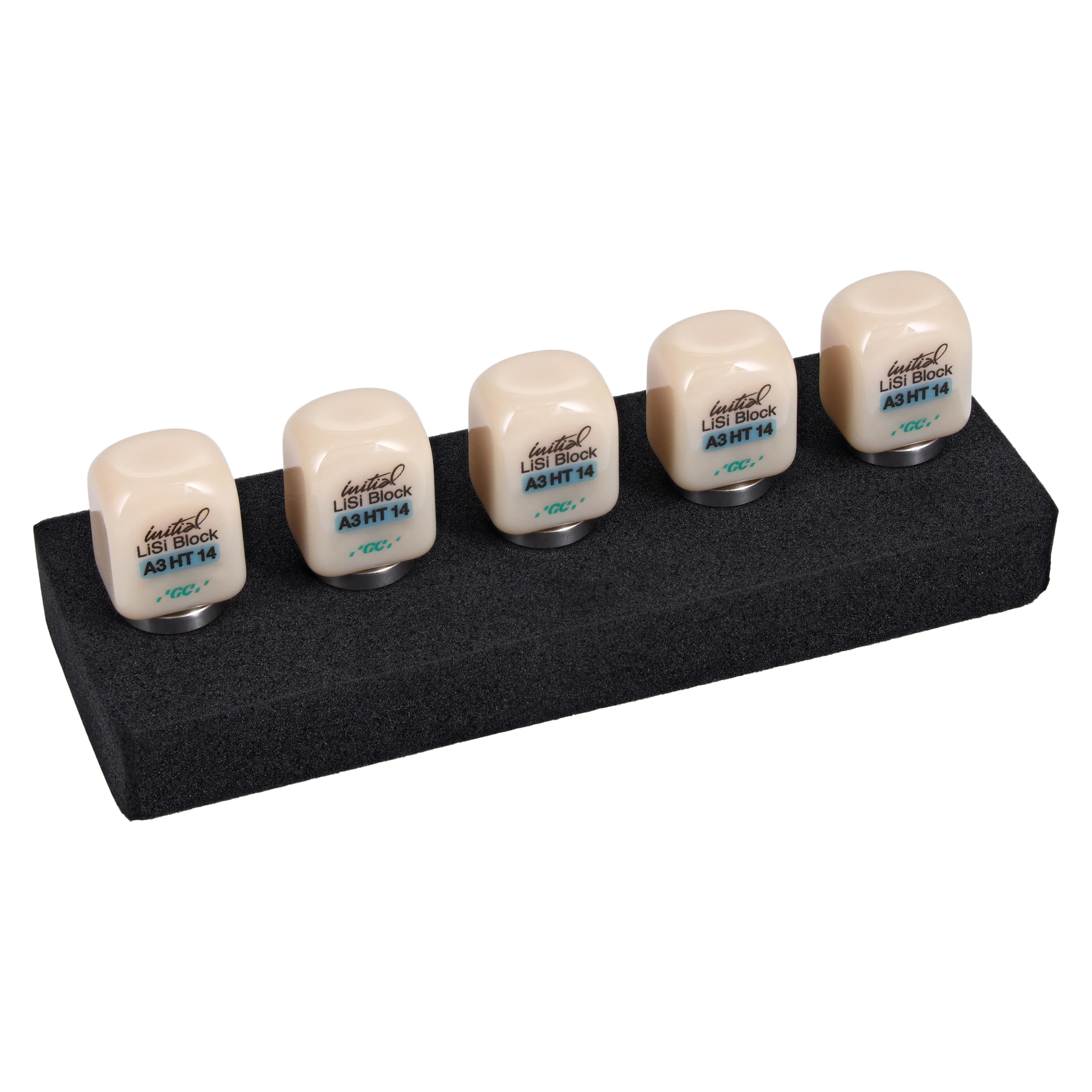 GC Initial LiSi Block 14 CEREC High Translucency Shade A3, 5/Box thumbnail 2