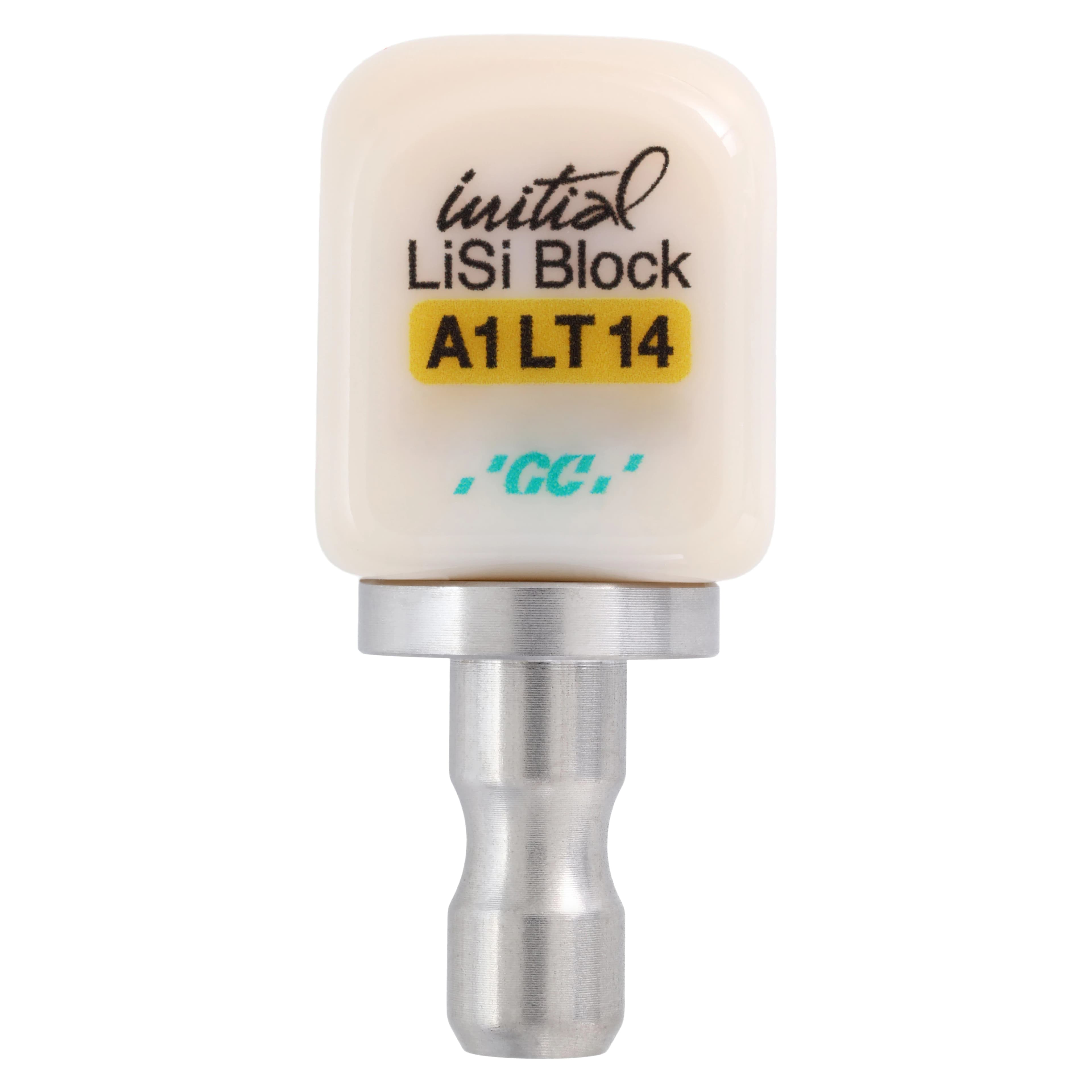 GC Initial LiSi Block 14 CEREC A1 LT, Lithium Disilicate CAD/CAM Milling Block, 5/Box - Initial LiSi Block 14 CEREC A1 LT (5) - Image 1