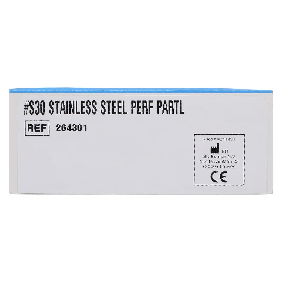 GC America COE #S30 Stainless Steel Perforated Partial Impression Tray, Upper Left/Lower Right, 1 Each (264301) thumbnail 5