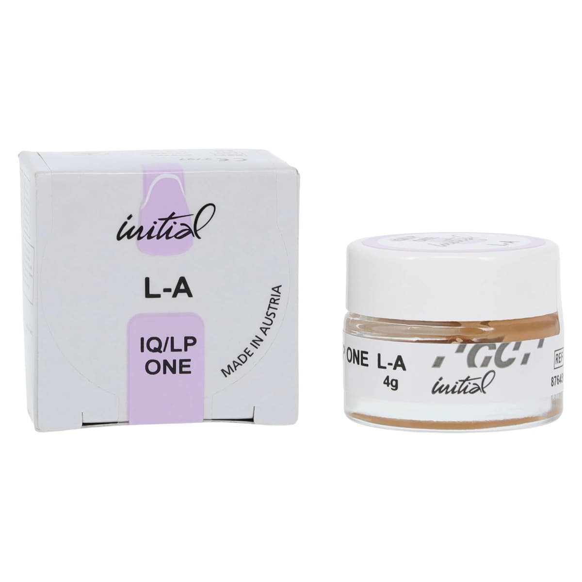 GC Initial® IQ Lustre Pastes ONE Body Shade A L-A 4g Jar - GC Initial® IQ Lustre Pastes ONE Body Shade A L-A 4g - Image 1