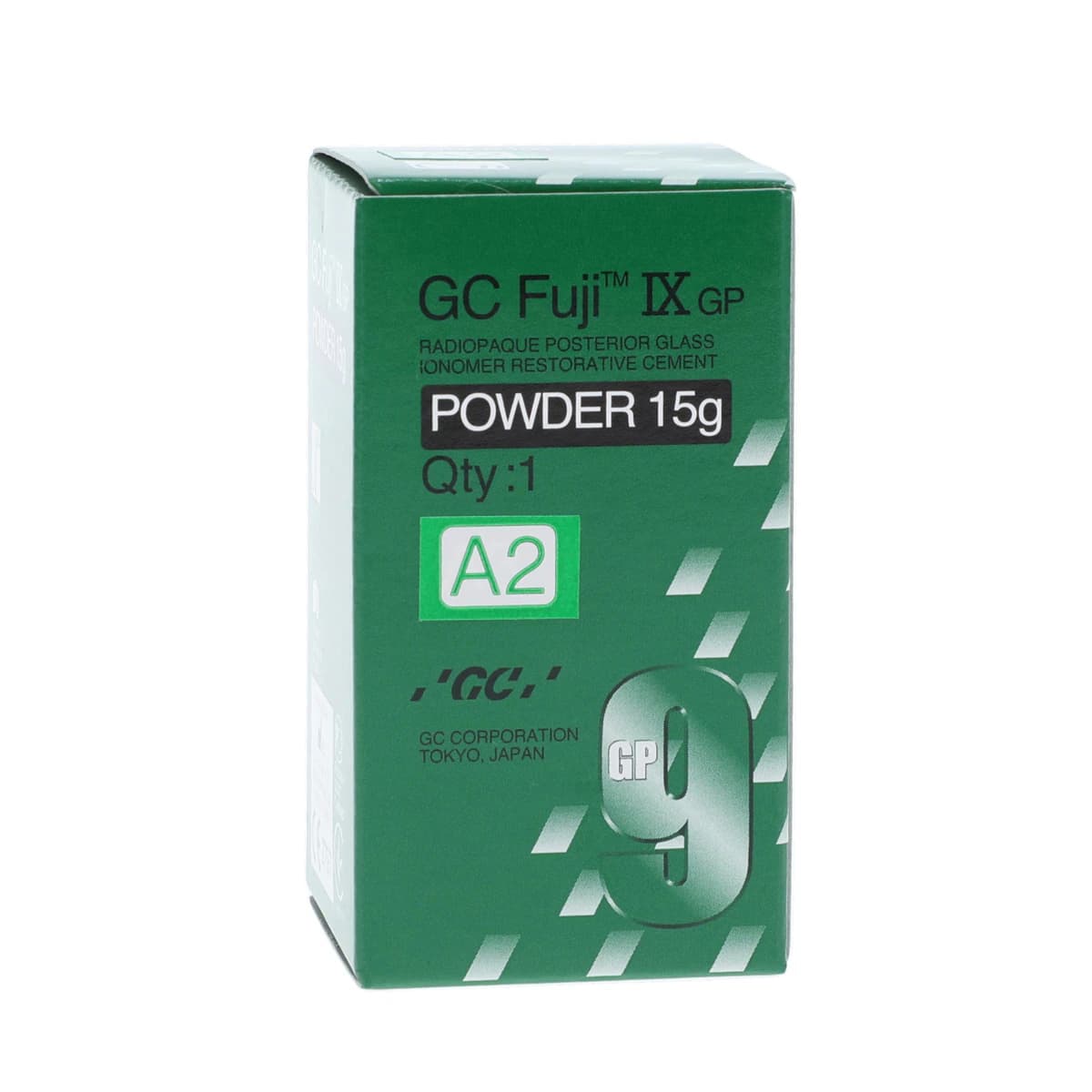 GC Fuji IX GP Packable Glass Ionomer Restorative Powder Refill, Shade A2, 15 g, 000158 - Fuji IX Gp Powder A2 15gm - Image 1
