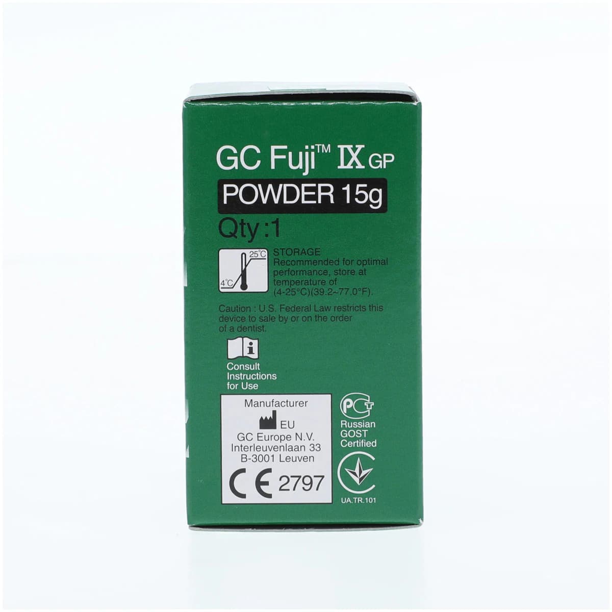 GC Fuji IX GP Packable Glass Ionomer Restorative Powder Refill, Shade A2, 15 g, 000158 thumbnail 5