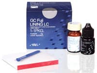 GC Fuji Lining LC Light-Cured Glass Ionomer Liner/Base, 1:1 Intro Package (10 g Powder, 6.8 ml Liquid, Mixing Pad & Spatula), 000021 - Fuji Lining LC, 1:1 Package, 1/Pk, 000021 - Image 1