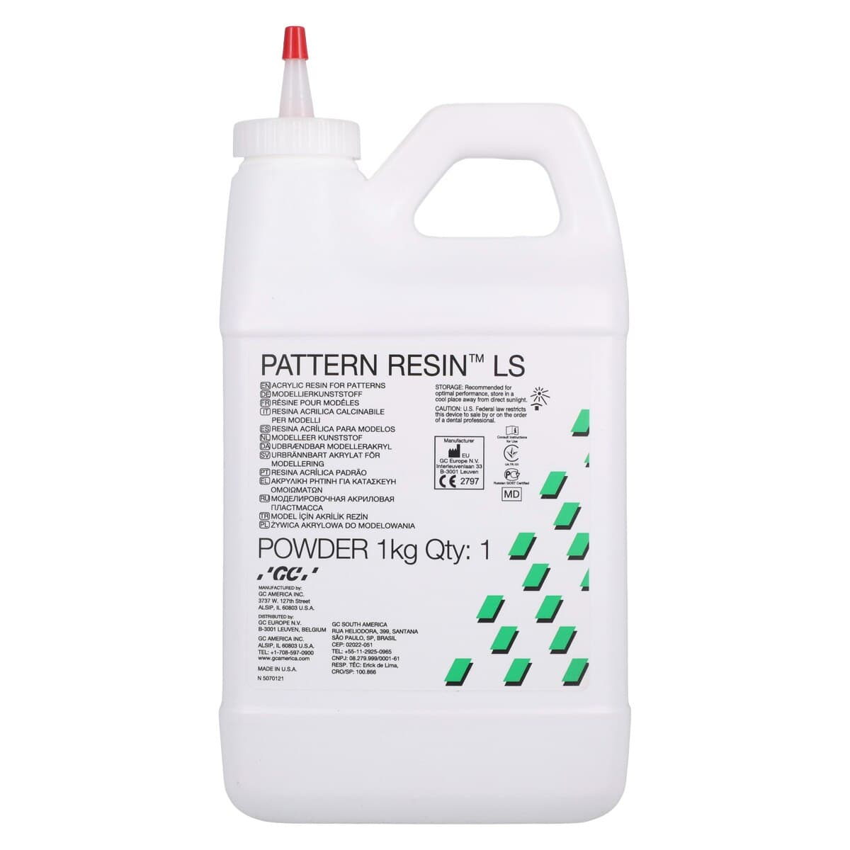 GC America Pattern Resin LS Self-Curing Acrylic Resin Powder Refill, 1 kg, 1/Pk, 335204 thumbnail 3