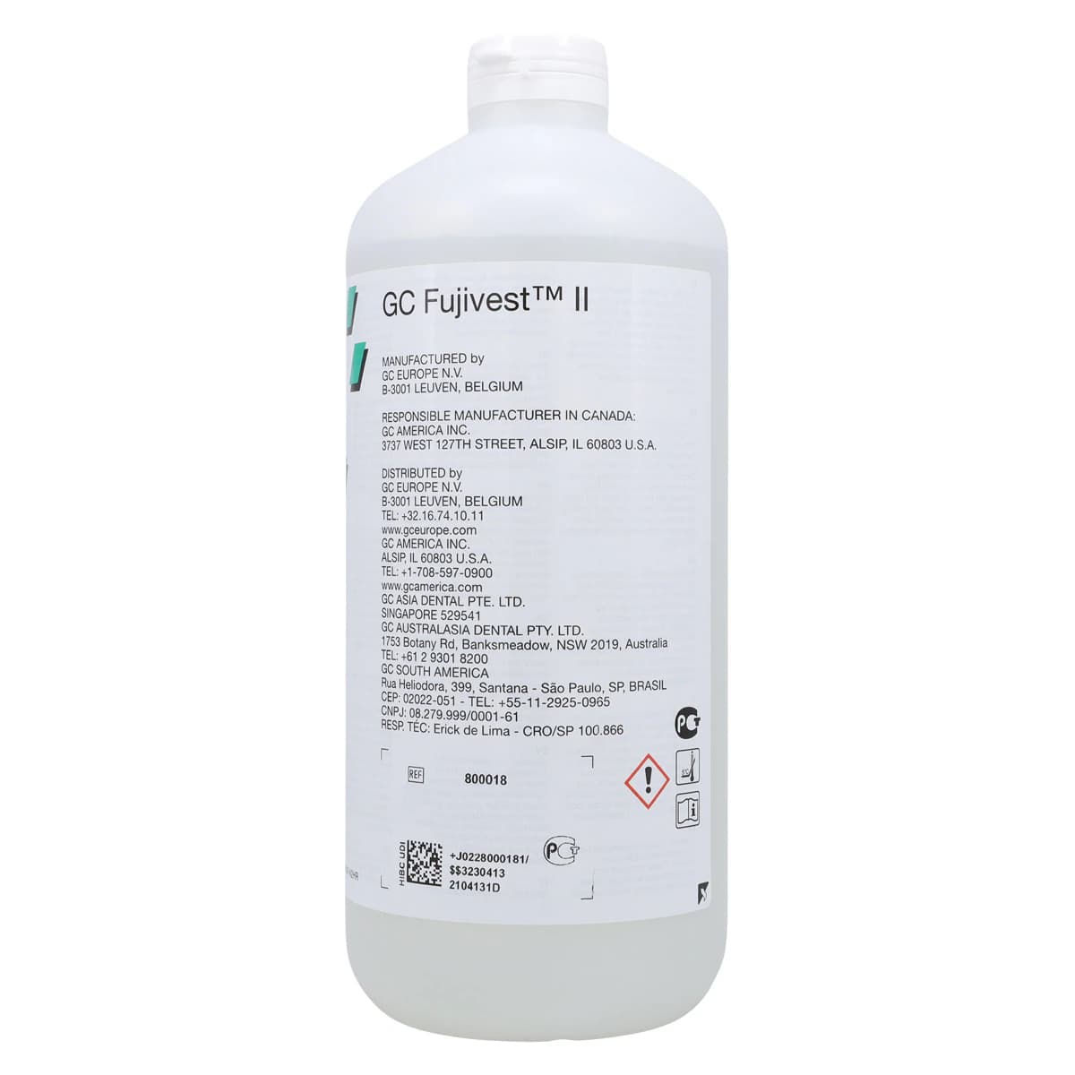 GC America Fujivest II Liquid, Phosphate-Bonded Investment Liquid, 900 mL Bottle with Measuring Vial, 800018 thumbnail 3