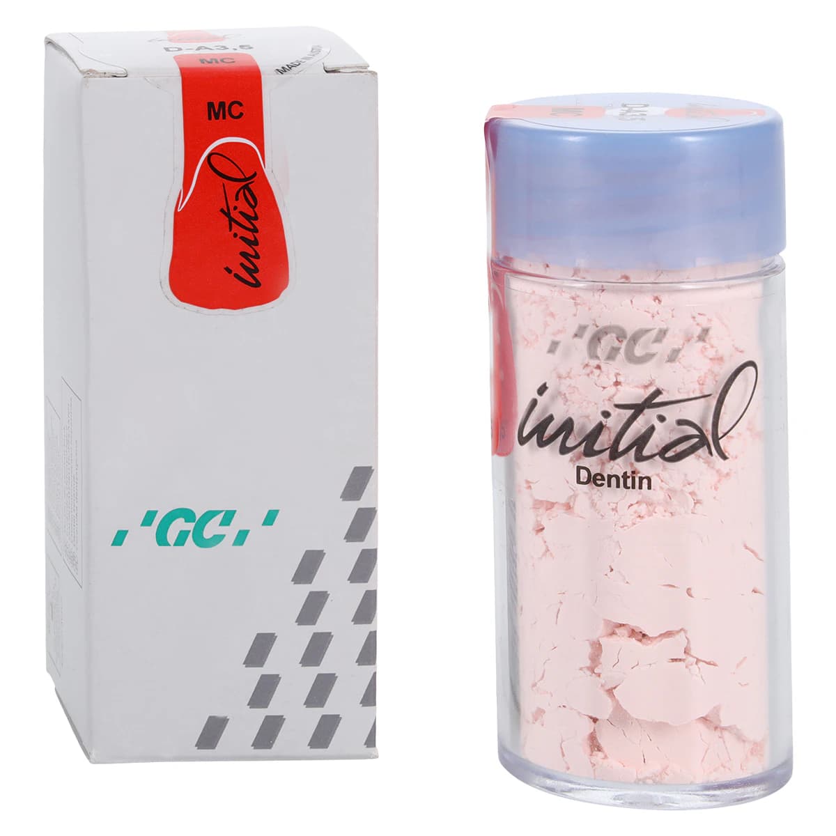 GC Initial MC Dentin Refill, DA3.5, 50g Jar - GC Initial MC Dentin DA3.5 50g - Image 1