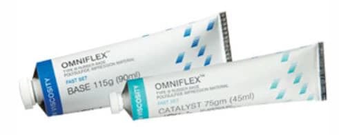 GC America Omniflex Fast Set Base Impression Material, White, 90 mL Tube, 137321 - Omniflex Fast Base White - Image 1