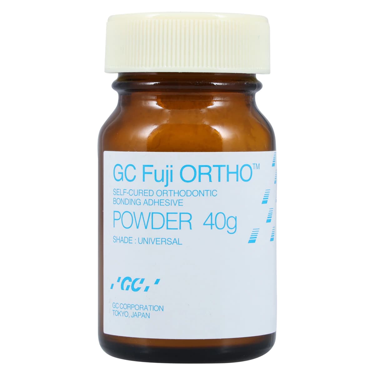 GC Fuji ORTHO Self-Cure Resin Reinforced Glass Ionomer Orthodontic Cement Powder Refill, 40 g, #000209 thumbnail 3