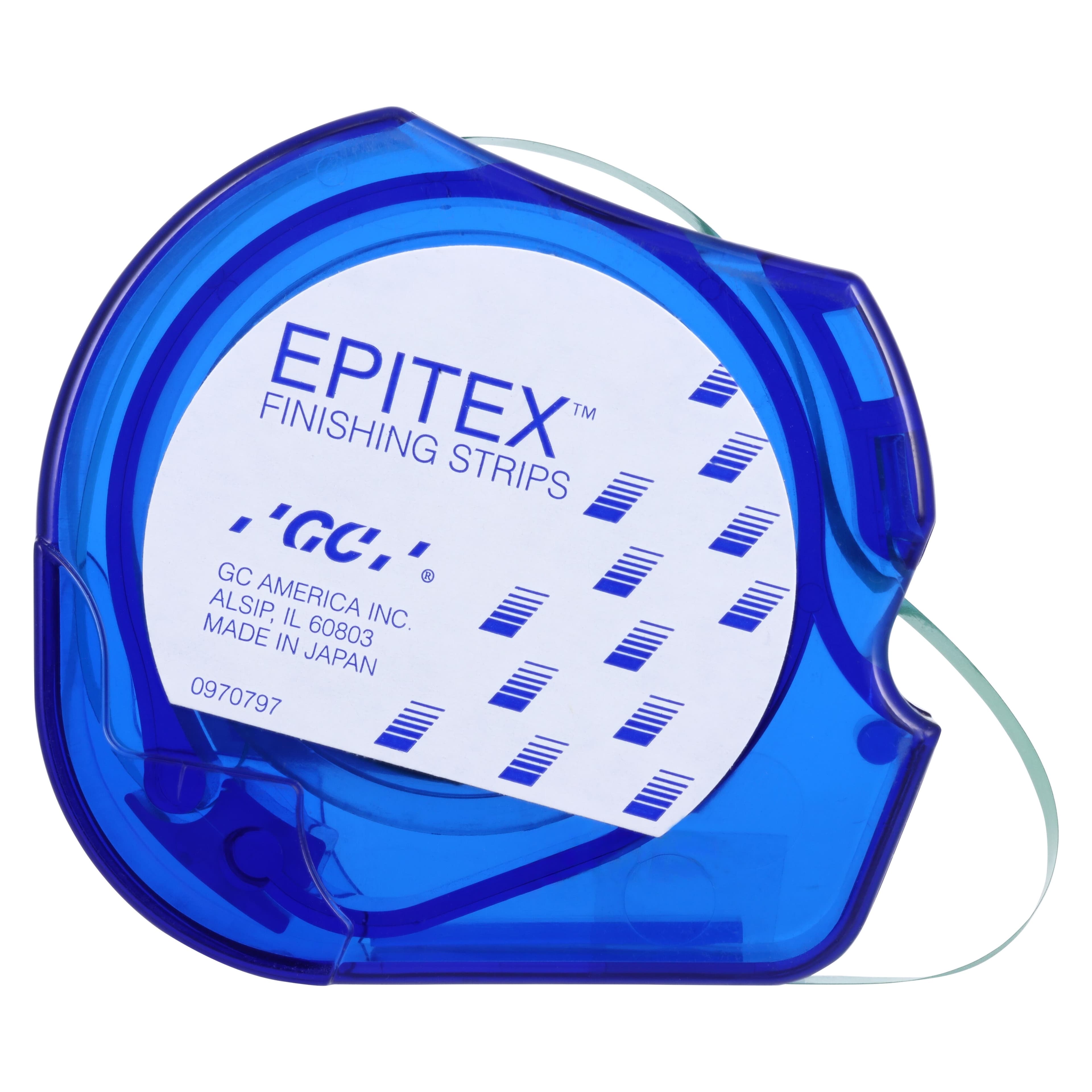Epitex Finishing and Polishing Strips Refill, Medium (Green), 5 mm x 10 m Reel, 1/Pk, 473021 thumbnail 2