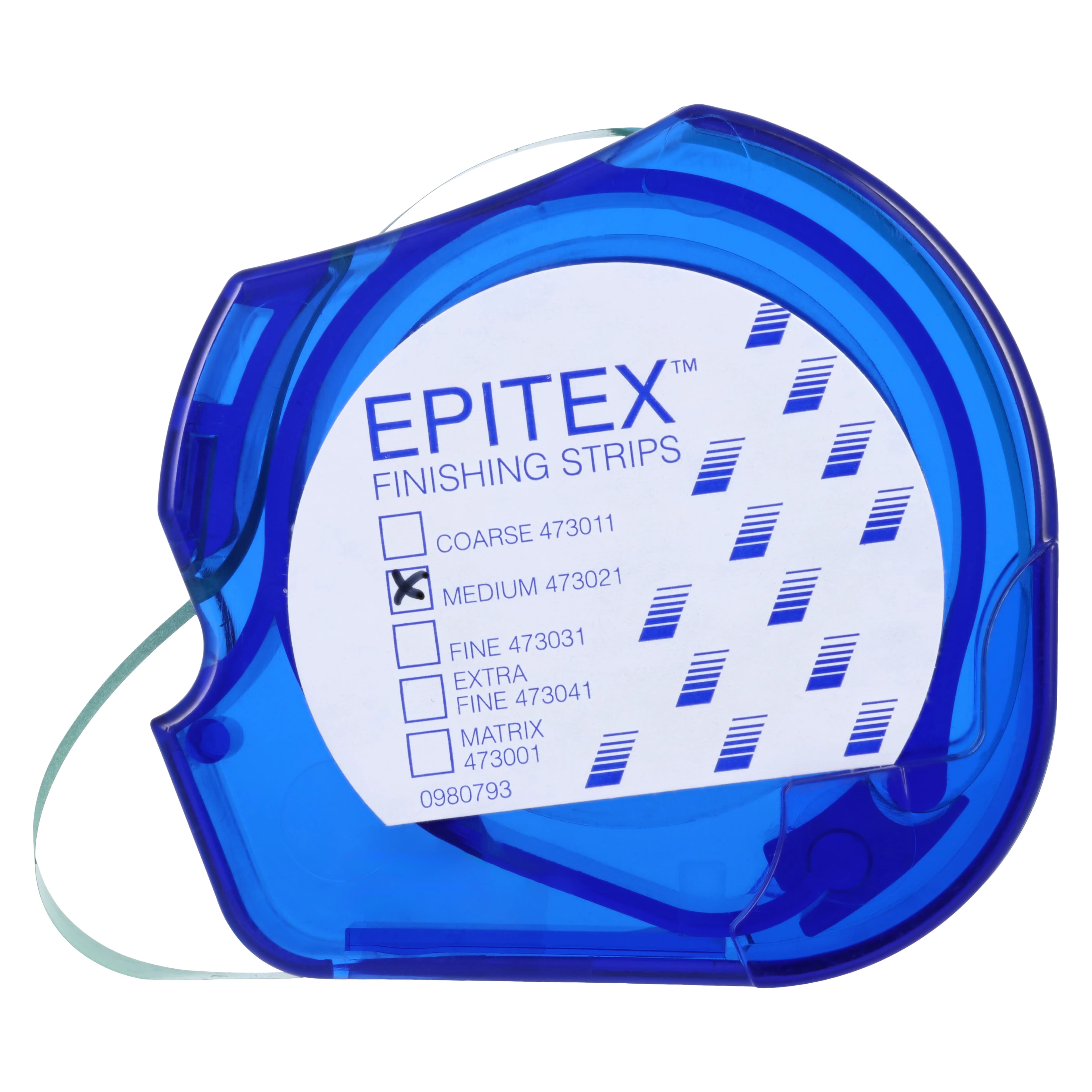 Epitex Finishing and Polishing Strips Refill, Medium (Green), 5 mm x 10 m Reel, 1/Pk, 473021 thumbnail 3