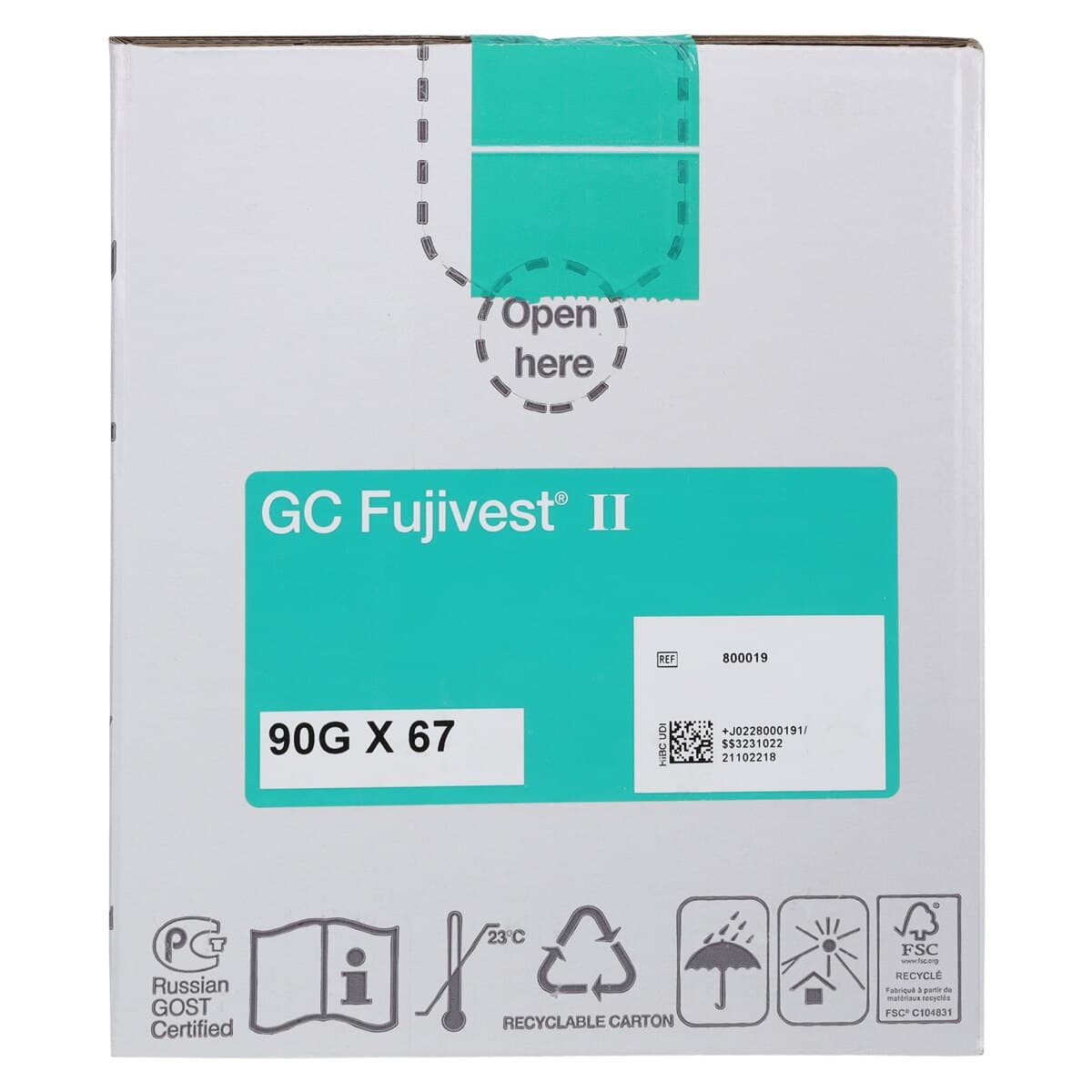 GC Fujivest II Phosphate-Bonded Investment Powder, 90 g Packets, 67/Box thumbnail 4