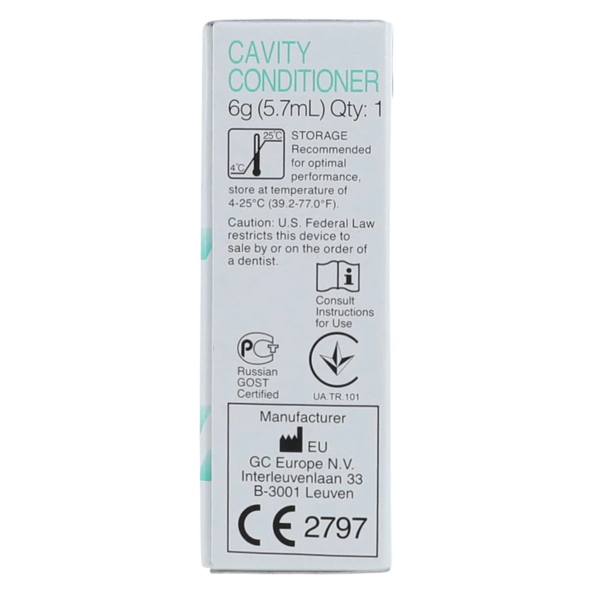 GC Cavity Conditioner, 20% Polyacrylic Acid with 3% Aluminum Chloride Hexahydrate, 5.7 mL (6 g) Bottle, 000110 thumbnail 8
