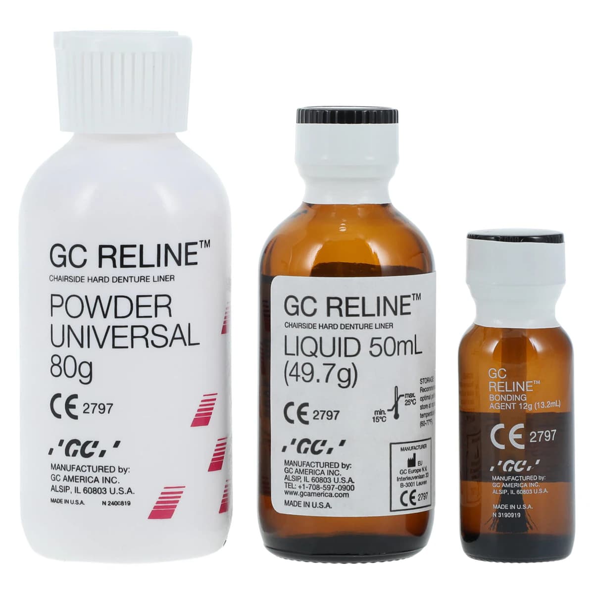 GC Reline Hard Denture Chairside Reline Material, Standard Pack, 346001 thumbnail 3