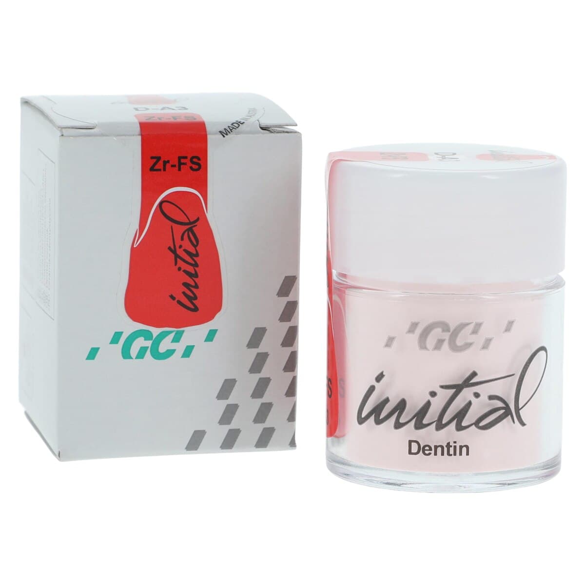 GC Initial Zr Dentin Powder, Shade DA3, 20 g, 875053 - GC Initial Zr Dentin DA3 20g - Image 1
