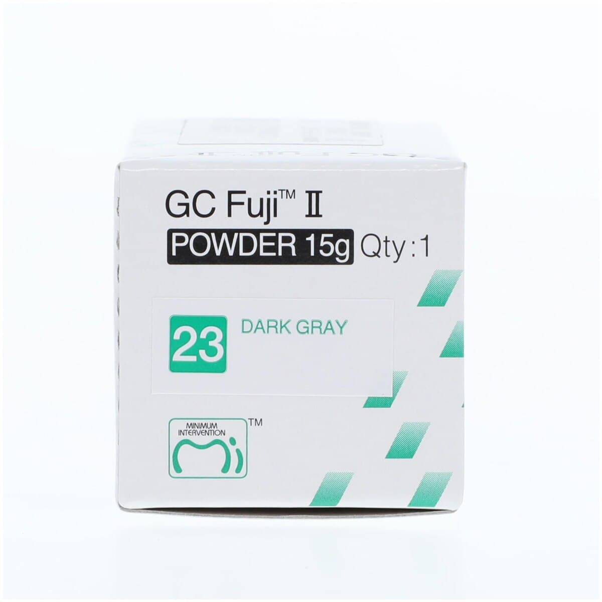 GC Fuji II Glass Ionomer Restorative Powder Refill, Shade #23 Dark Gray, 15g Bottle thumbnail 2