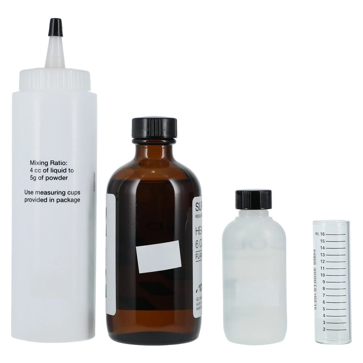 GC America Super-Soft Soft Denture Reline Material Professional Package, 6 oz Powder & 6 oz Liquid with Mixing Accessories, 348001 thumbnail 4