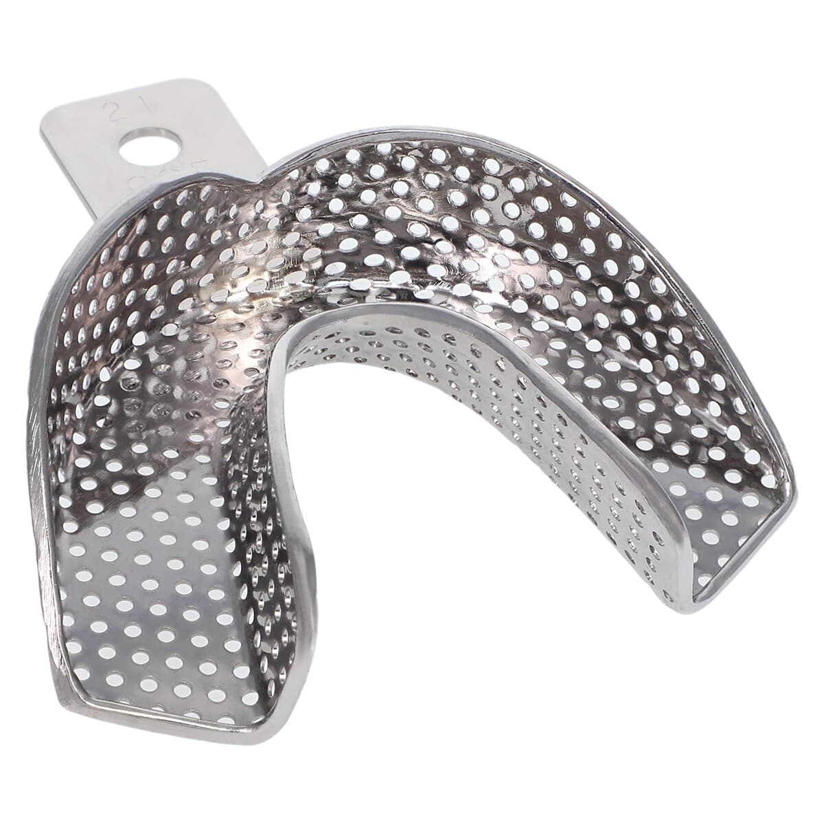 COE® Nickel-Plated Perforated Impression Tray, #21 Medium Lower, Full-Arch, 1 Each, 260211 thumbnail 2