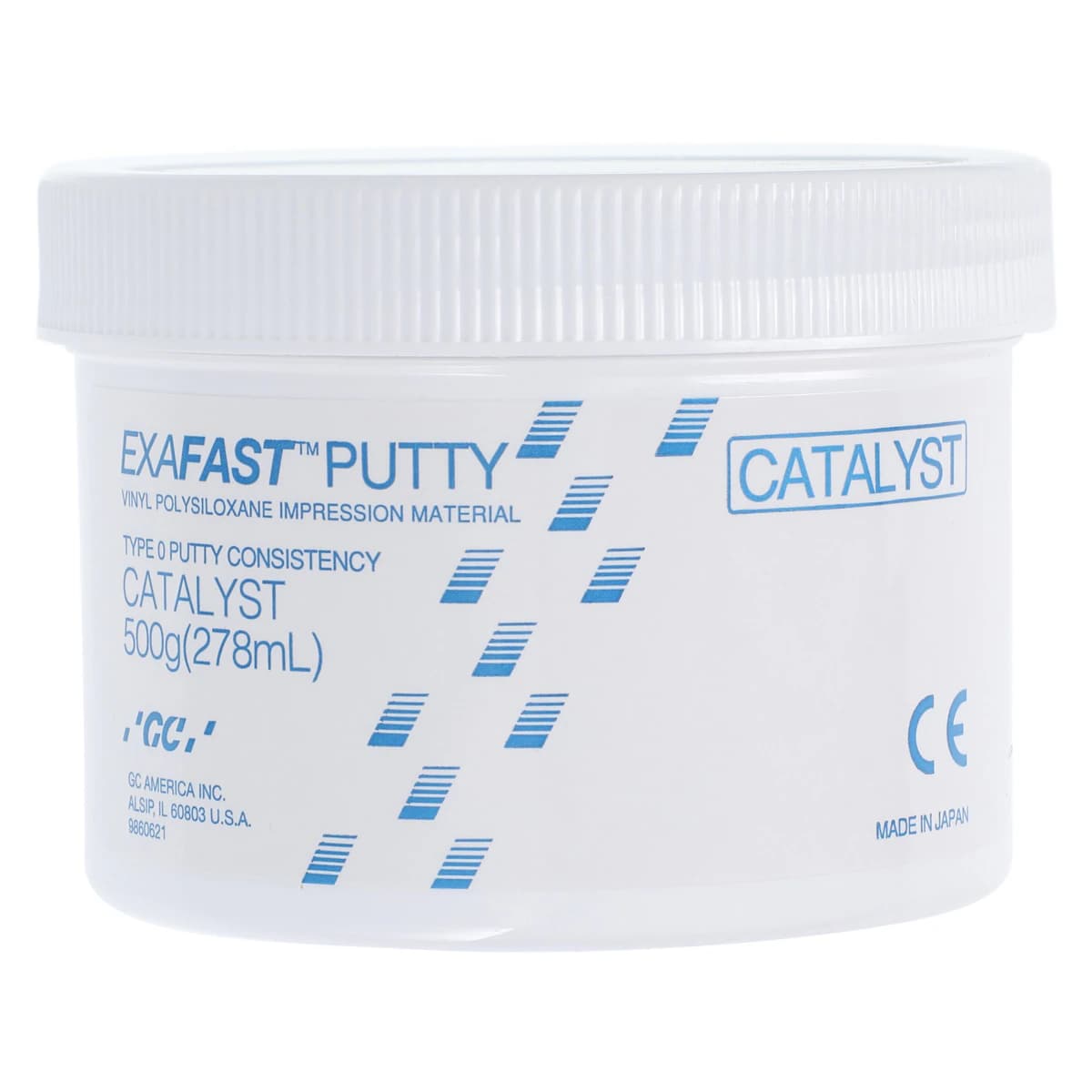 Exafast NDS VPS Impression Material Putty Kit, Fast Set, Green, 2 x 500 g Jars (Base & Catalyst), 1/Pk, 137307 thumbnail 2
