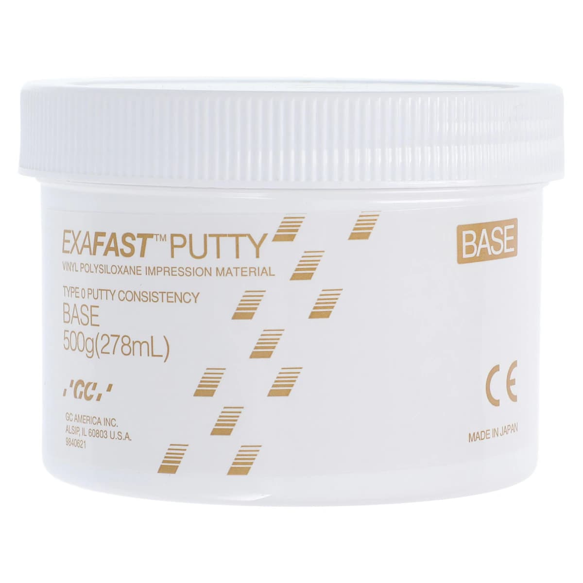 Exafast NDS VPS Impression Material Putty Kit, Fast Set, Green, 2 x 500 g Jars (Base & Catalyst), 1/Pk, 137307 thumbnail 4