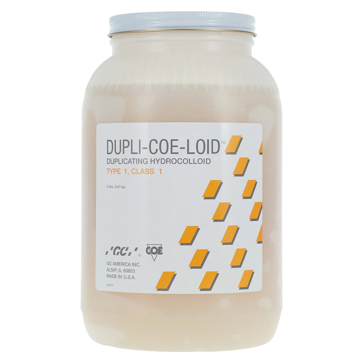 GC America Dupli-Coe-Loid Duplicating Hydrocolloid, 8 Lbs (1 Gallon), Jar, 320008 thumbnail 3