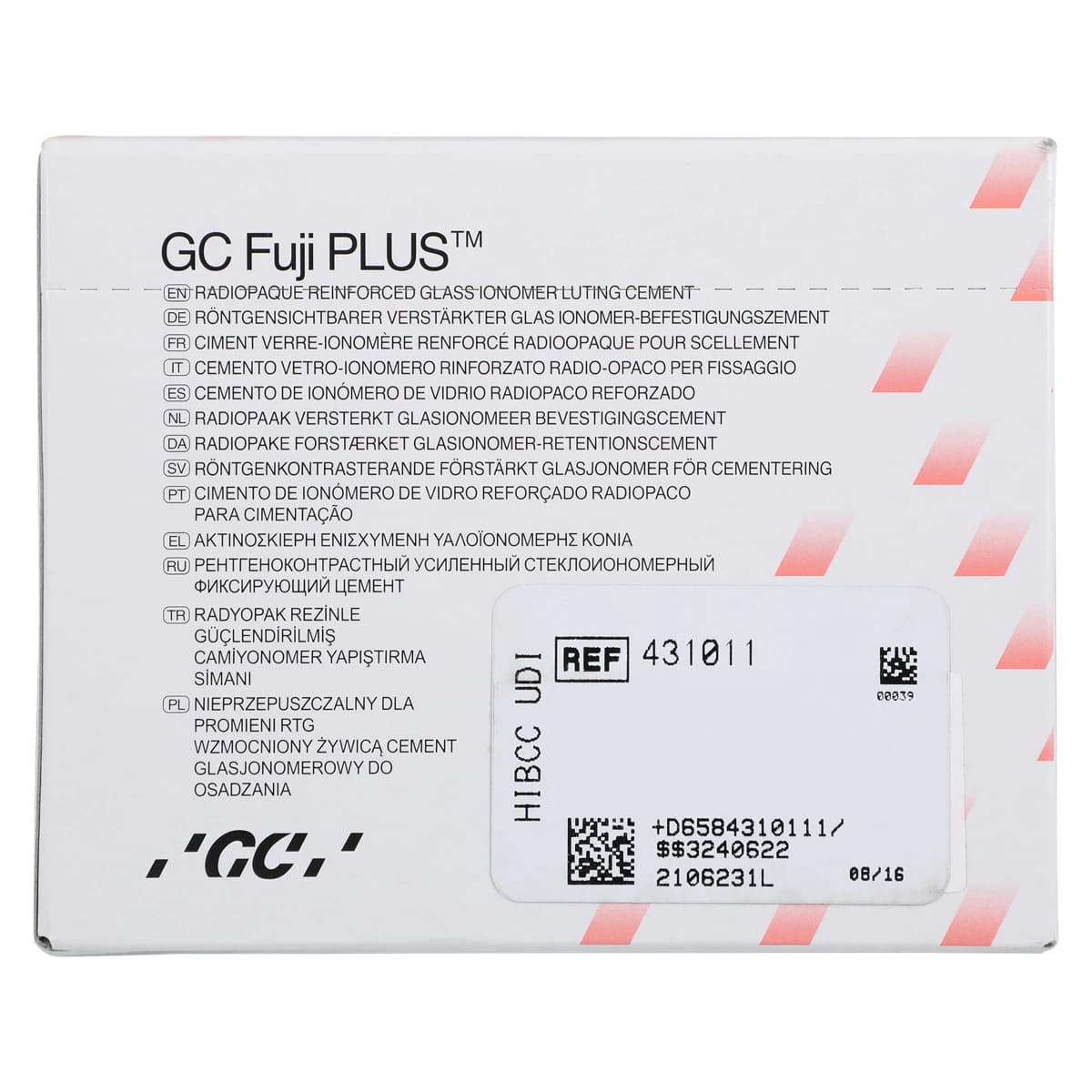 GC Fuji PLUS Resin-Reinforced Glass Ionomer Luting Cement, Powder/Liquid No-Etch Package, 15g Powder & 7mL Liquid, 431101 thumbnail 9