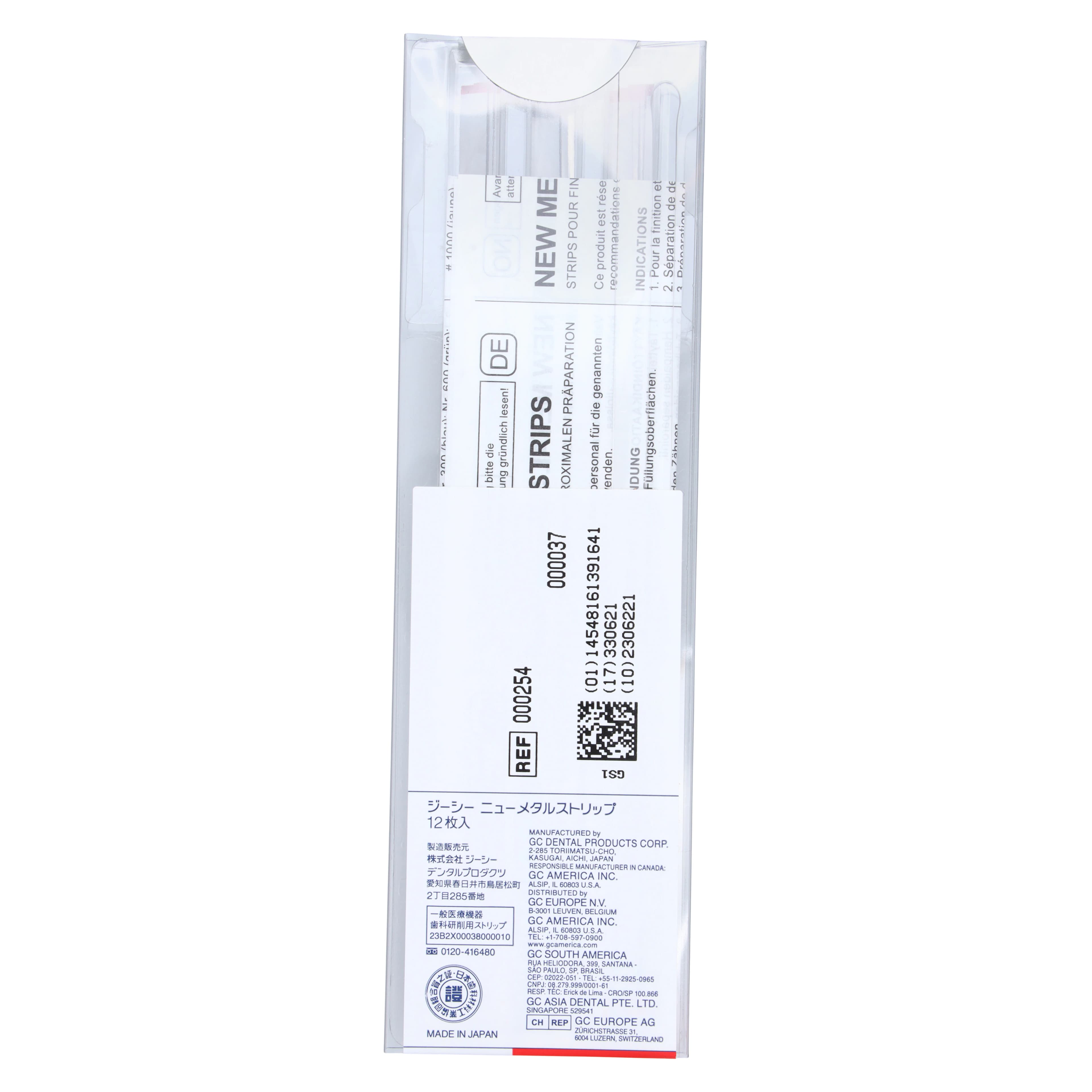 GC America Metal Finishing Strips, Refill, #200-C Width, 140 Micron, 4 mm, Extra Coarse, Red, 12/Pk, 000254 thumbnail 2