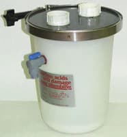 Dentalez 522 Plaster Trap, 2 Gallon Capacity, Heavy-Gauge Polyethylene with PVC Lid, 1-1/2" Threaded Fittings - 522 Plaster Trap - Image 1