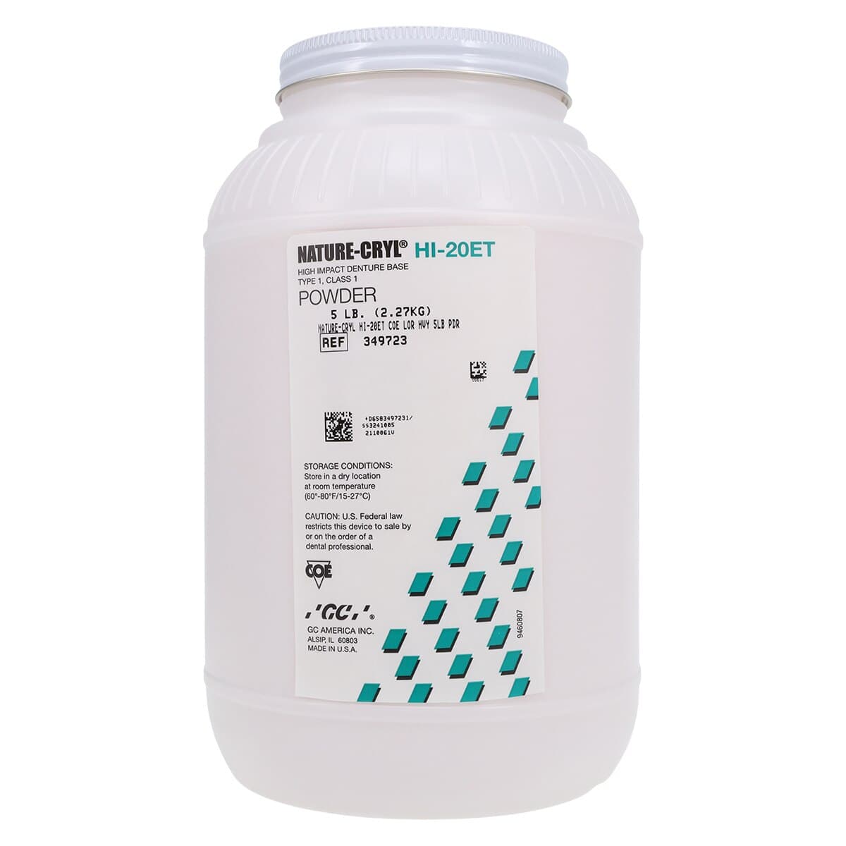Nature-Cryl HI-20ET COE-LOR Heavy Powder, 5 lb, 01KEZKNKJGZV3AGSA9YXH67BH6 thumbnail 3