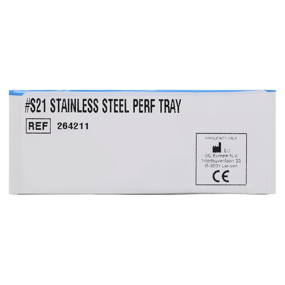 COE Regular Perforated Metal Impression Tray, Stainless Steel, #S21, Lower, Medium, 264211 thumbnail 5