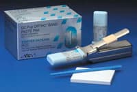 GC Fuji Ortho Band Paste Pak Refill, Blue Resin-Modified Glass Ionomer Orthodontic Band Cement, 2 x 13.3 g (7.2 mL) Cartridges, 001888 thumbnail 2