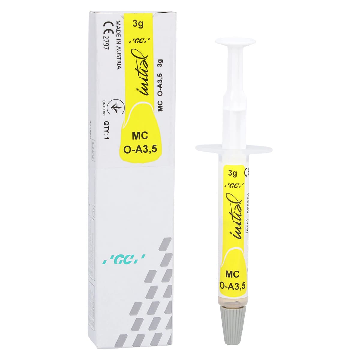 GC Initial MC Paste Opaque Ceramic, Shade OA3.5, 3g Syringe Refill thumbnail 2