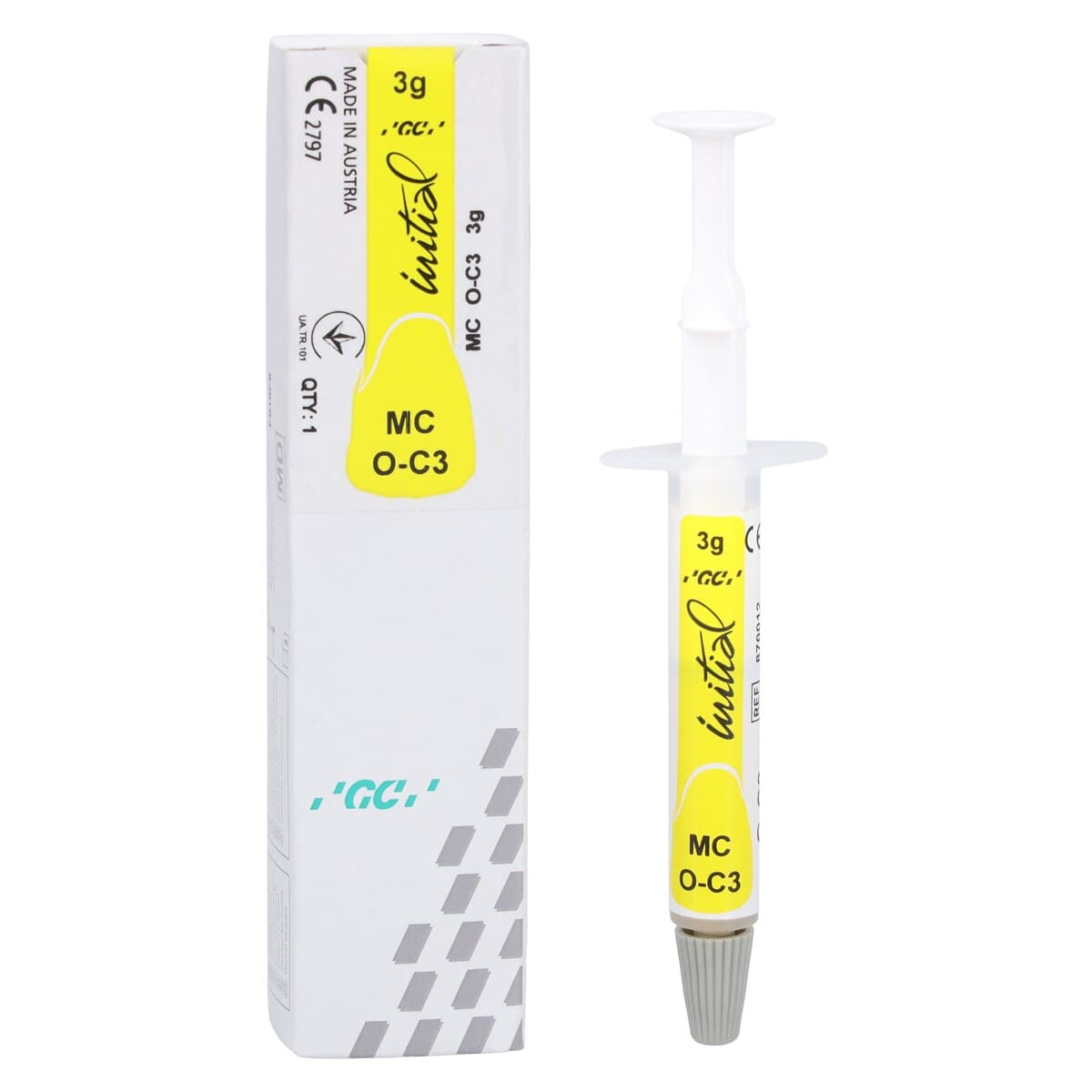 GC Initial MC Paste Opaque Ceramic, Shade OC3, 3g Syringe Refill thumbnail 2