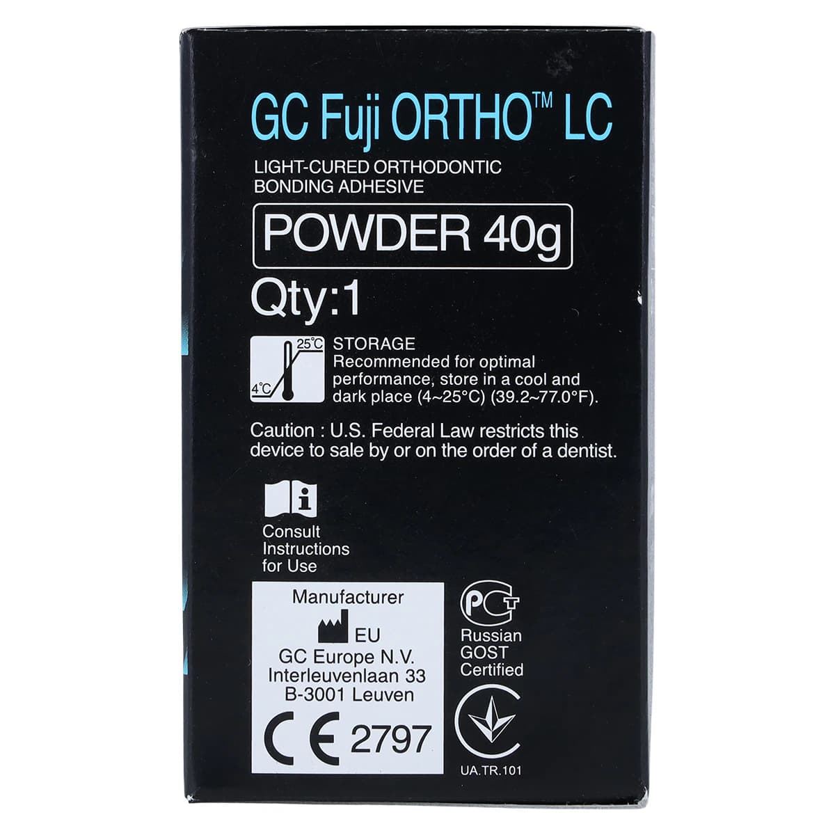 GC Fuji Ortho LC Orthodontic Cement Powder Refill, 40 g Bottle, 1/Pk, 000029 thumbnail 8