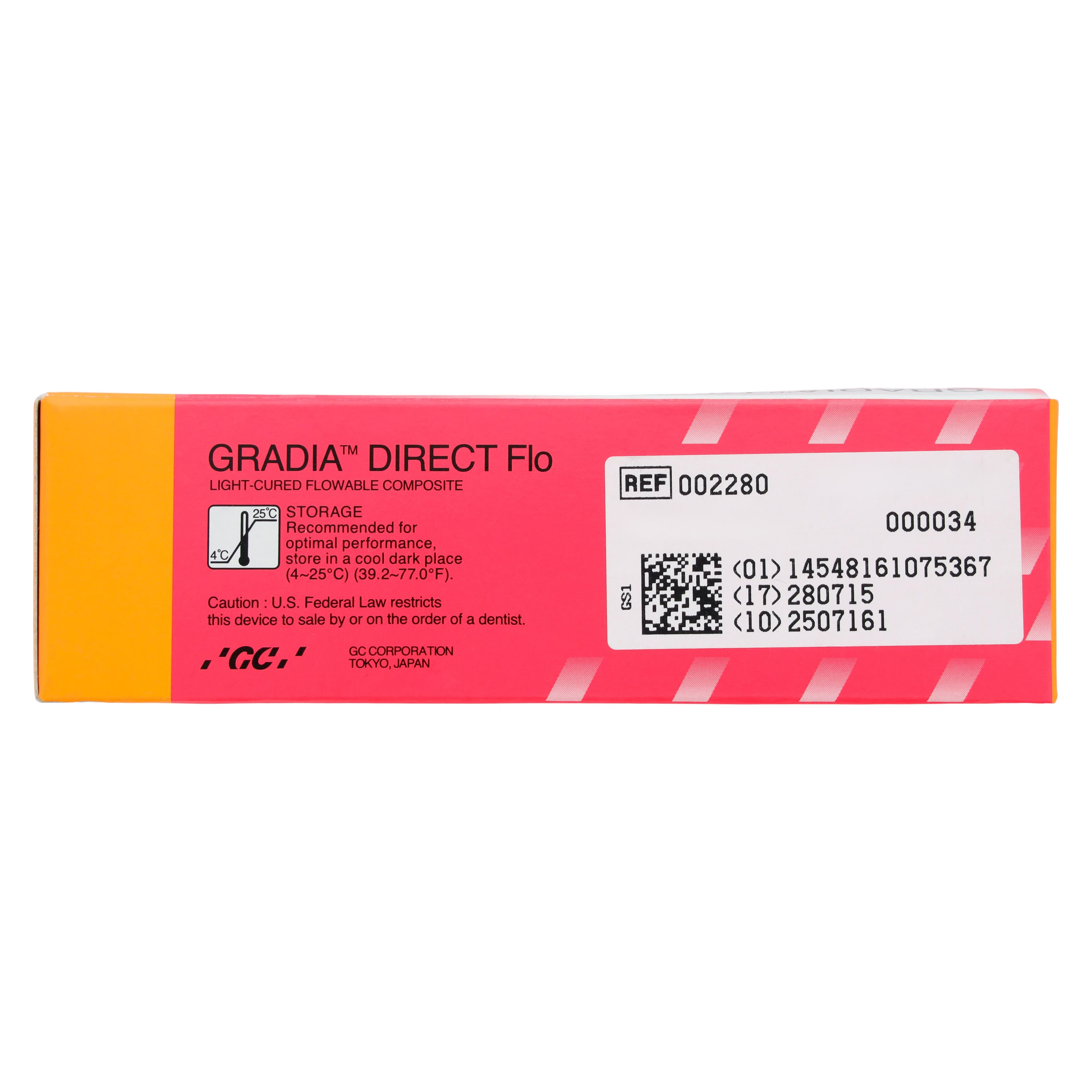 GC America Gradia Direct Flo Flowable Composite Syringe Refill, Shade A3, 1.5 g, 2/Pkg, 002280 thumbnail 3