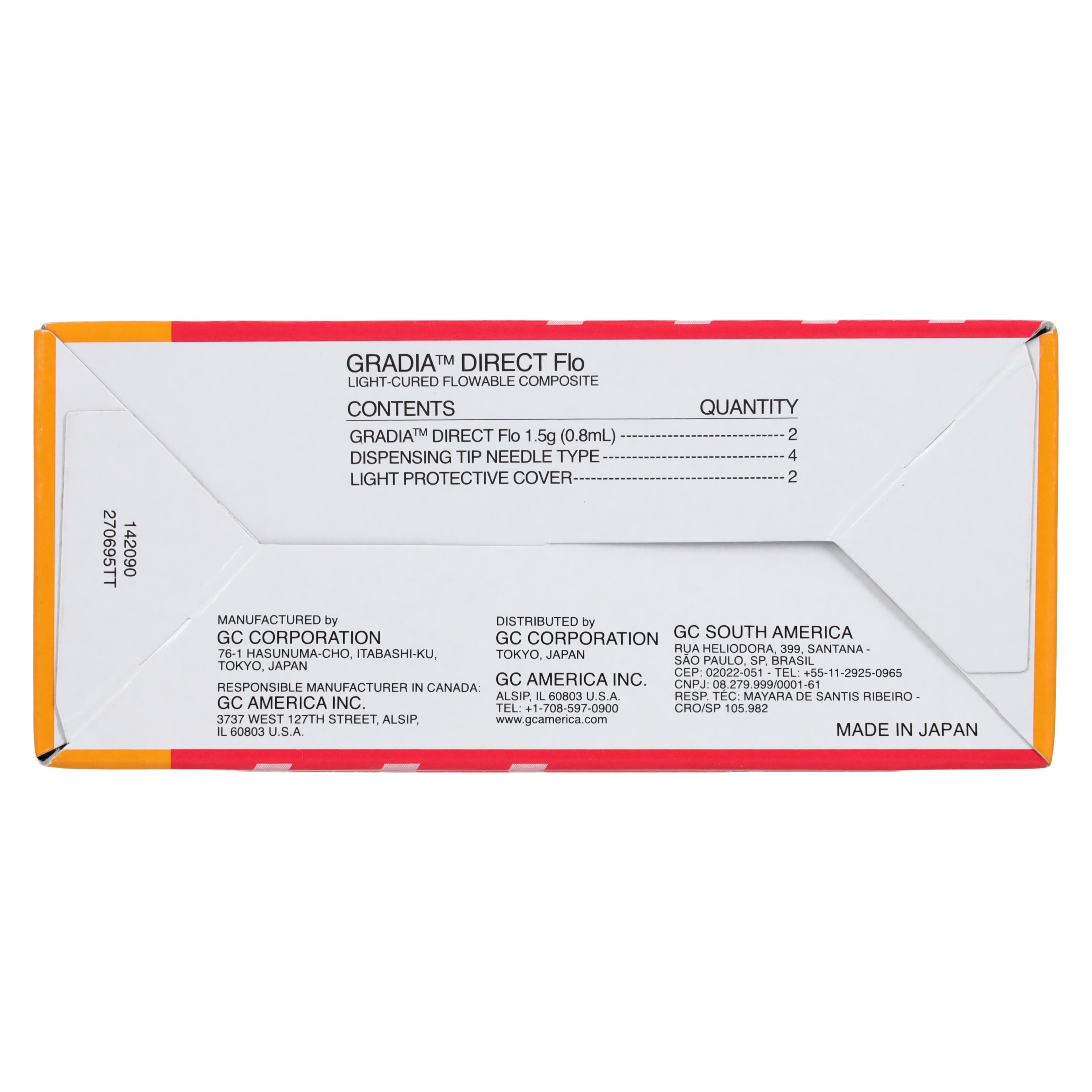 GC America Gradia Direct Flo Flowable Composite Syringe Refill, Shade A3, 1.5 g, 2/Pkg, 002280 thumbnail 6
