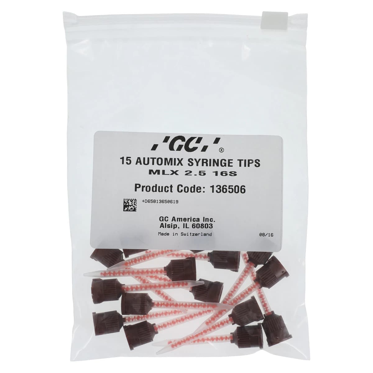 GC Temp Advantage Refill Mixing Tips, Brown/Orange, 15/Pack, 136506 thumbnail 2