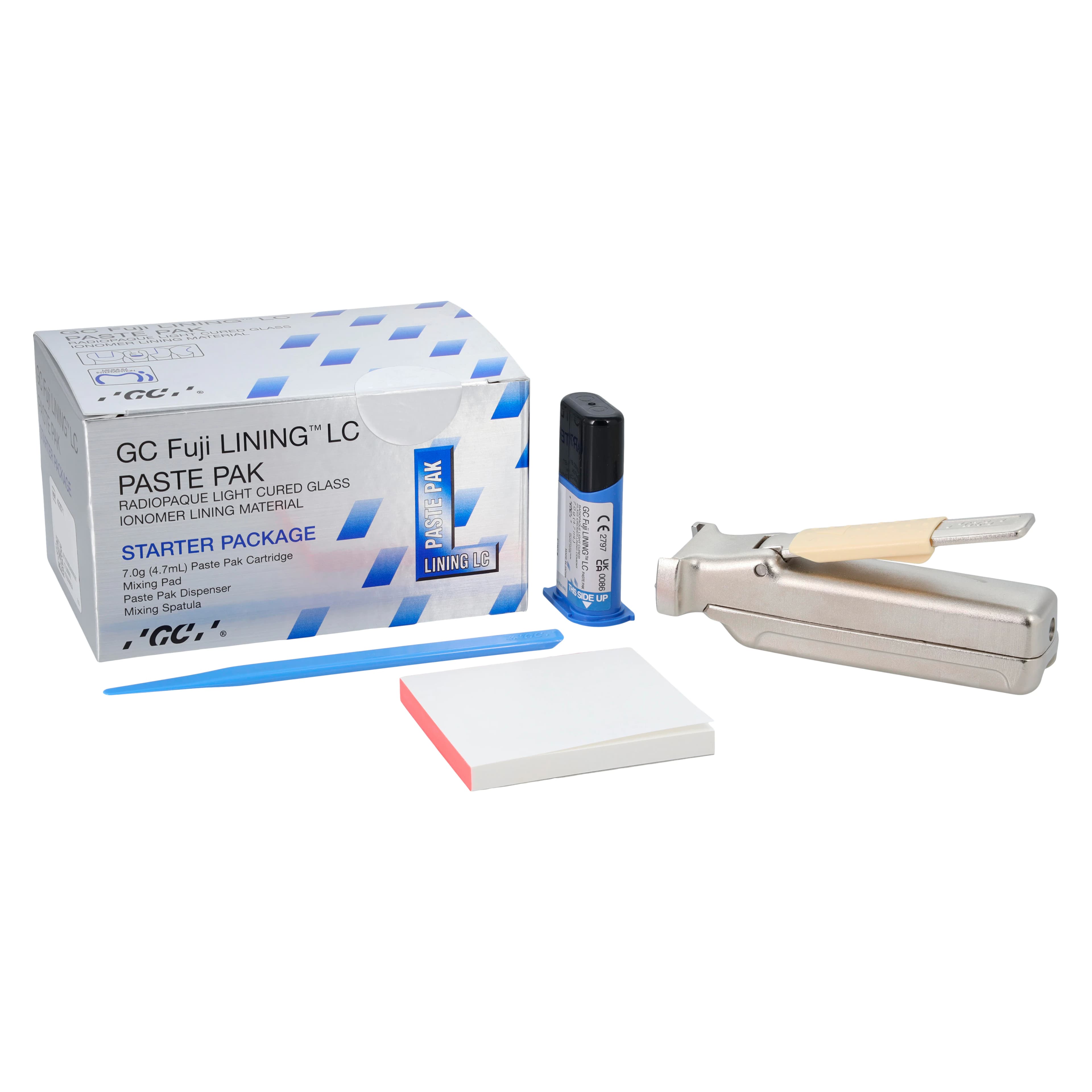 GC Fuji LINING LC Paste Pak Starter Kit, Light-Cured Glass Ionomer Liner/Base, 7g Cartridge, 432571 thumbnail 2