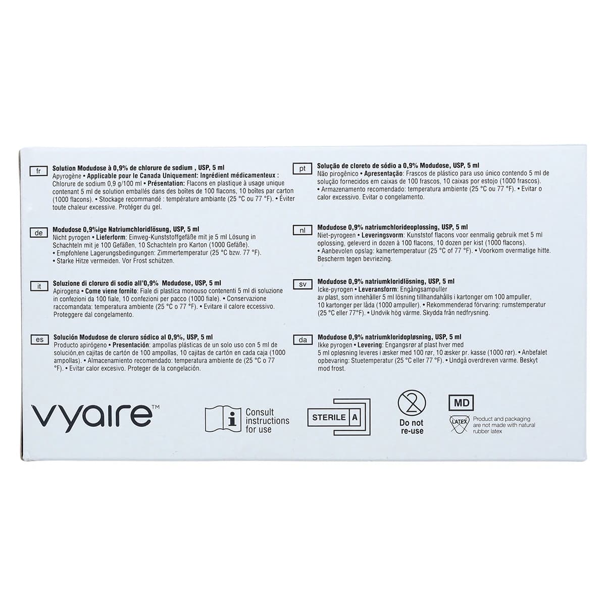 Sodium Chloride Inhalation Solution 0.9%, 5 mL Unit-Dose Vials, 100/Package thumbnail 6