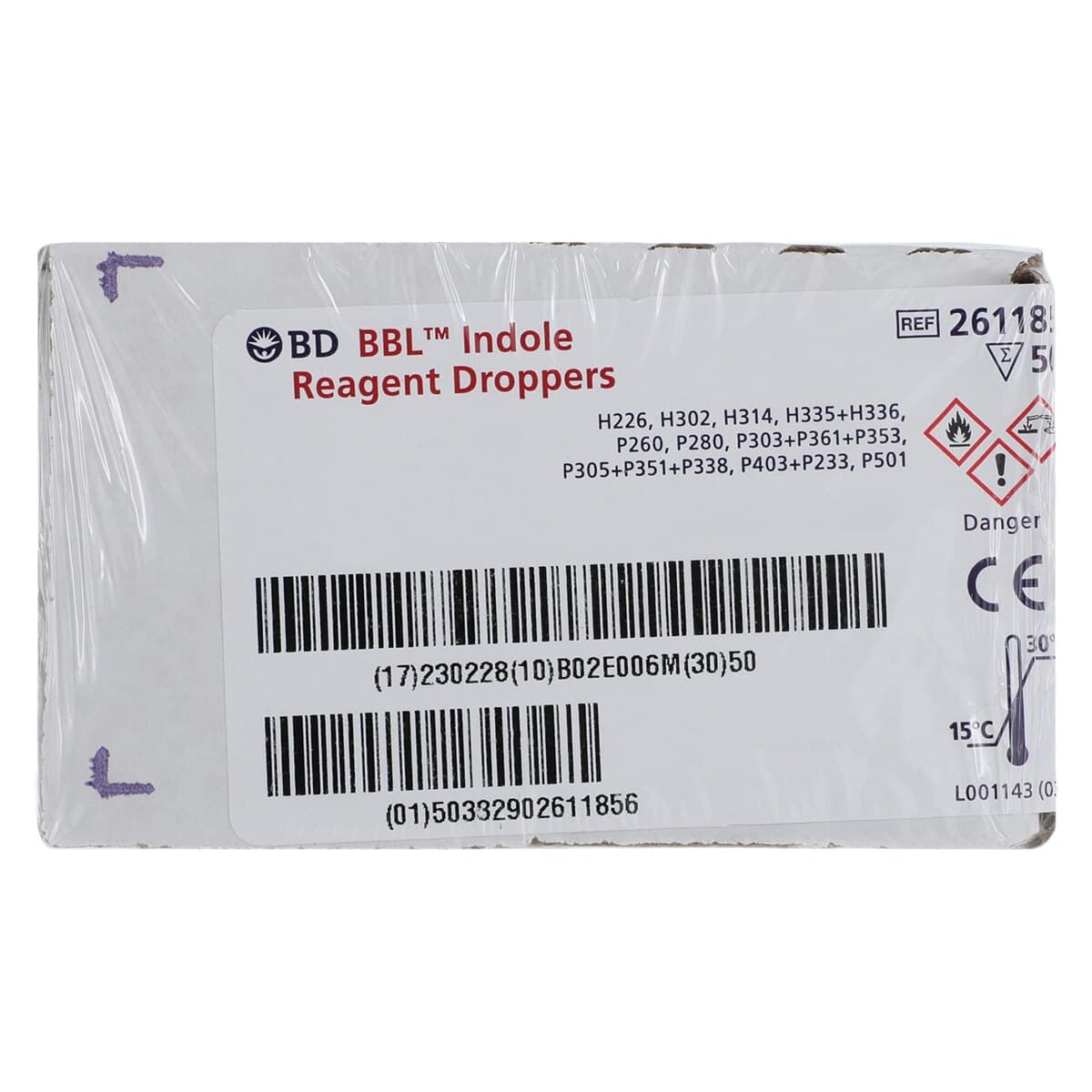 BBL Indole Reagent Dropper, 0.5 mL, 50/Box thumbnail 3